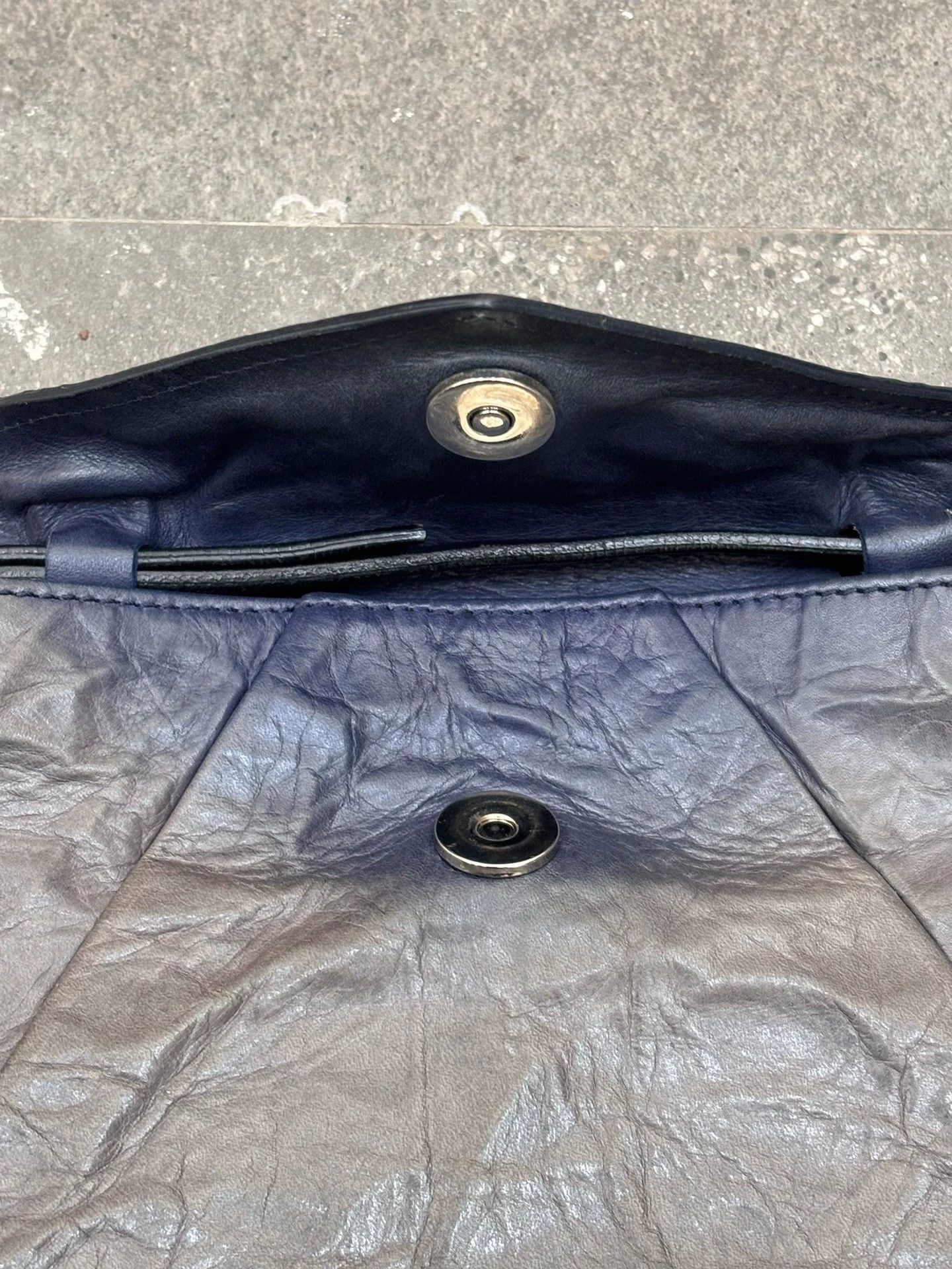 Other MMM 2015 A/W Pleated Cyan & Ash Envelope Bag S Size ONE SIZE - 6 Thumbnail