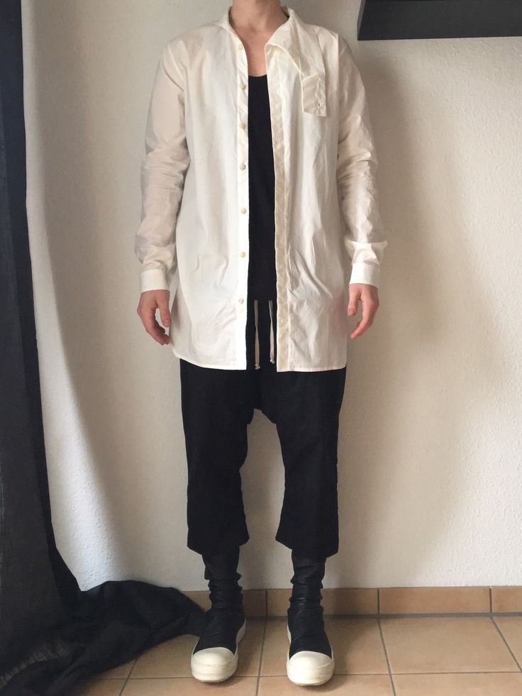 Rick Owens Rick Owens SS14 Vicious Island Draped Collar Shirt Size US L / EU 52-54 / 3 - 2 Thumbnail