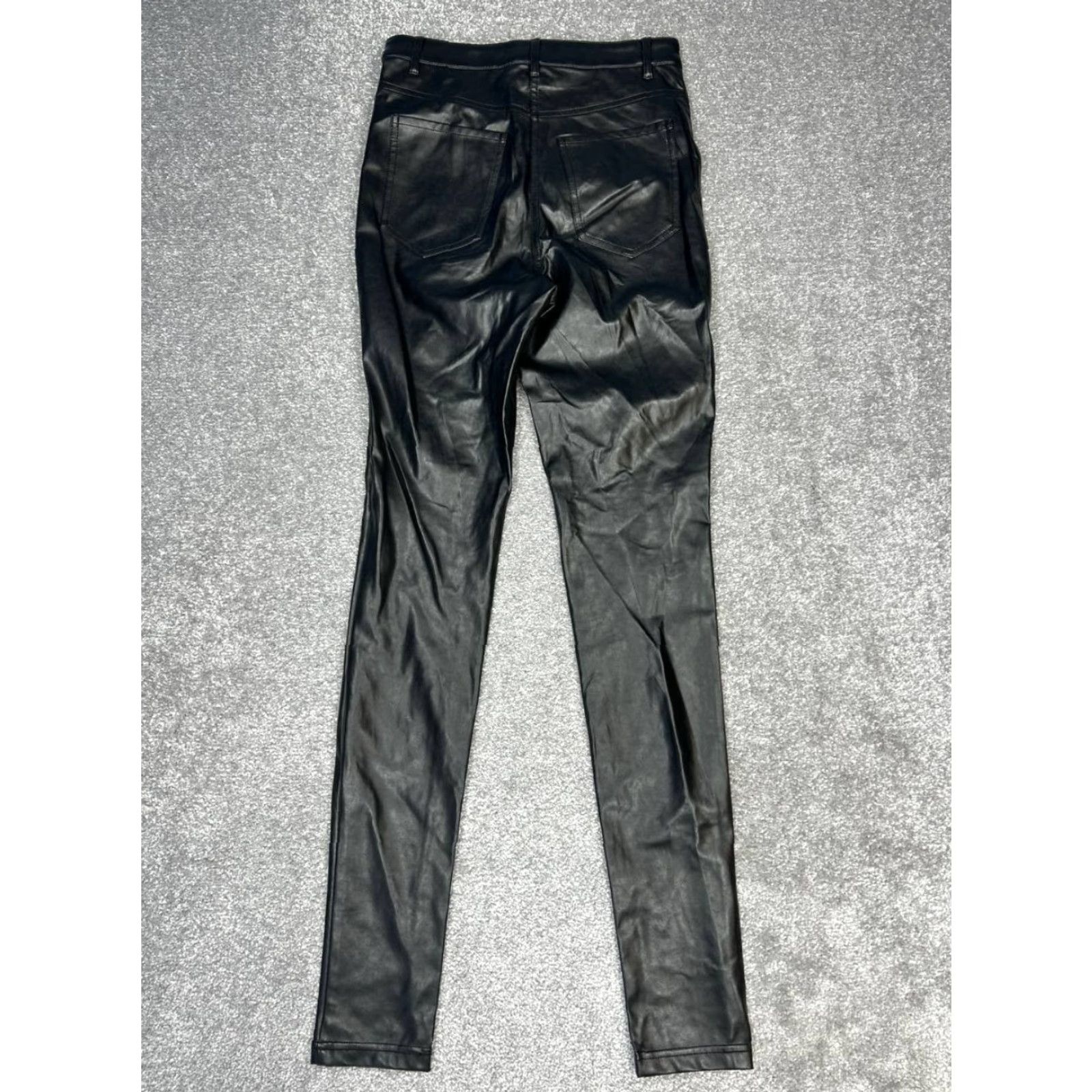 Aritzia Wilfred Free Charm Pants Womens 4 Black Leather High Rise Skinny Leg Pants Size 27" / US 4 / IT 40 - 2 Thumbnail