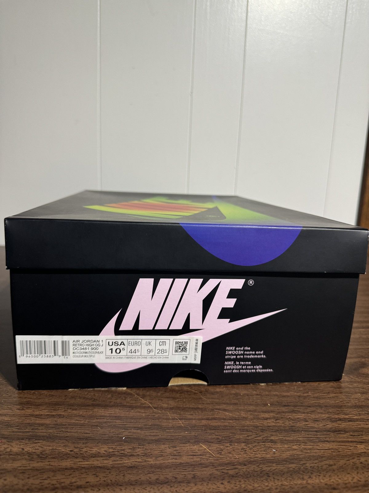 Jordan Brand Air Jordan 1 Retro OG High x J Balvin Tie Dye Multicolor Size US 10.5 / EU 43-44 - 15 Thumbnail