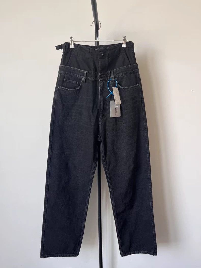 Balenciaga Balenciaga size XS Double-Waist Straight-Leg Casual Denim Size US 27 - 1 Thumbnail
