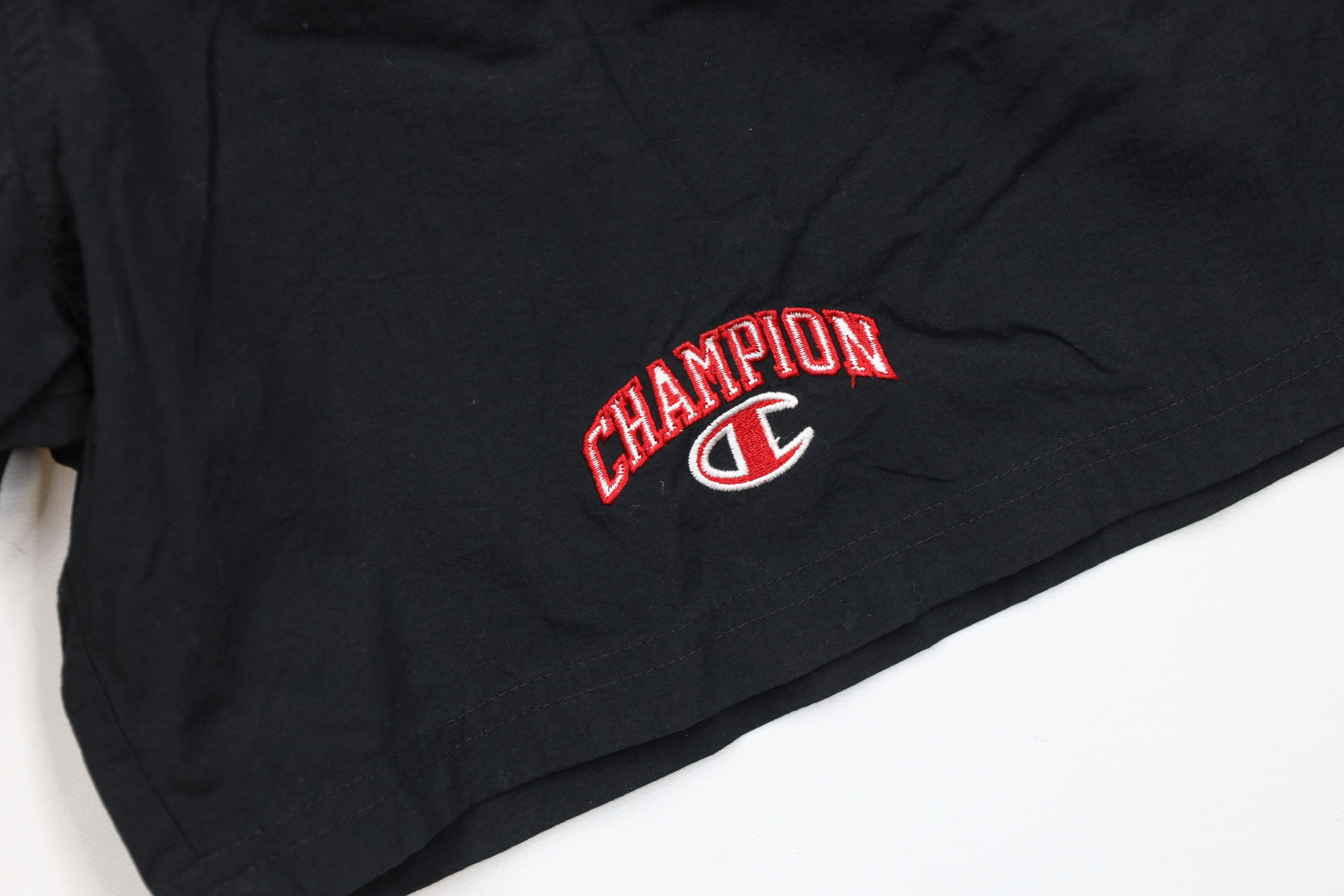 Champion × Vintage Vintage 90s Champion Lined Above Knee Shorts Trunks Black Size US 34 / EU 50 - 5 Thumbnail