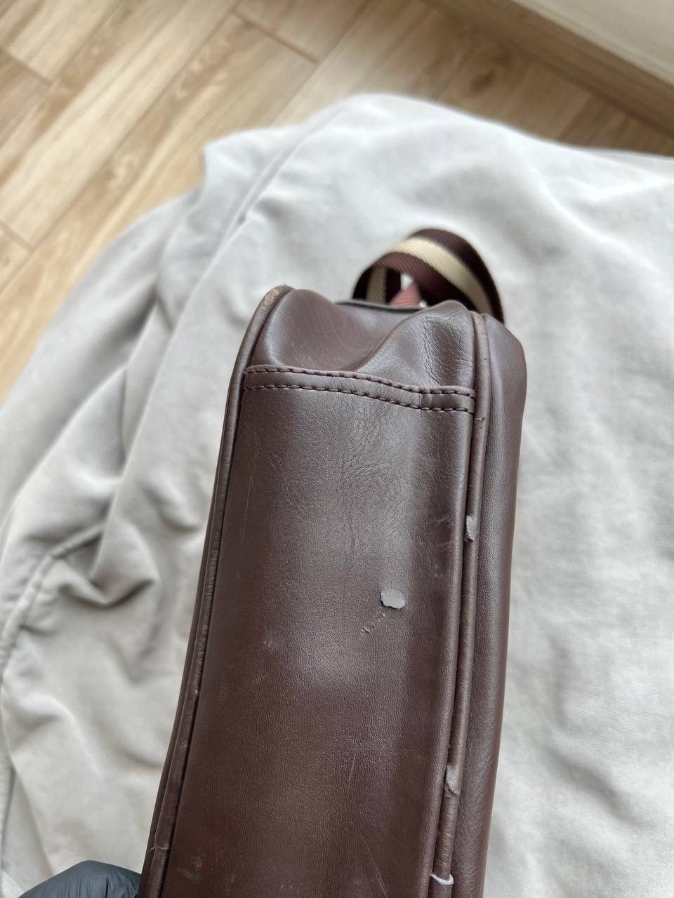 Diesel Diesel Leather Shoulder Bag Brown Big Logo Vintage Size ONE SIZE - 16 Thumbnail