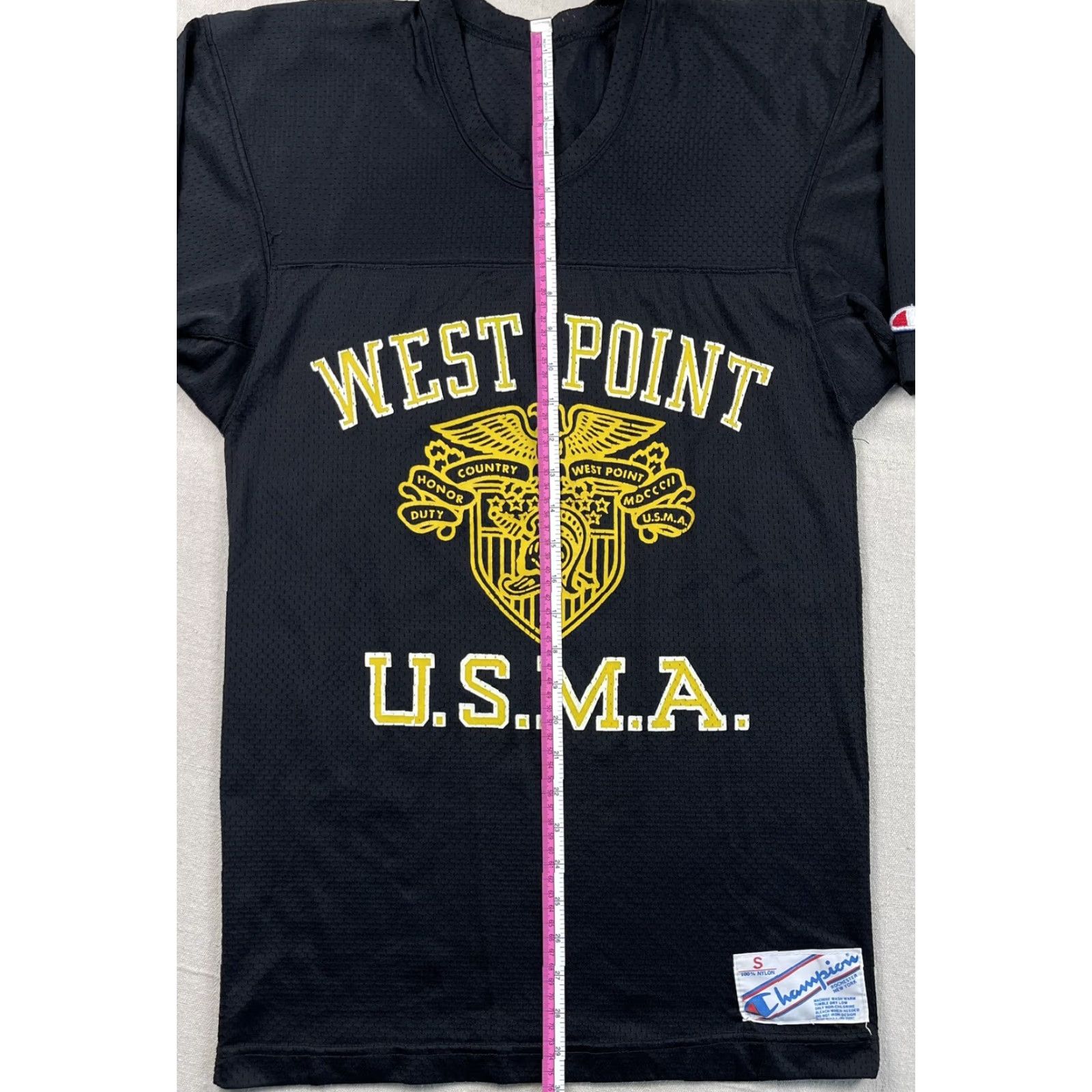 Champion VINTAGE 80s Champion Jersey Shirt Black West Point USMA Military Academy Size S Mens Size US S / EU 44-46 / 1 - 6 Thumbnail