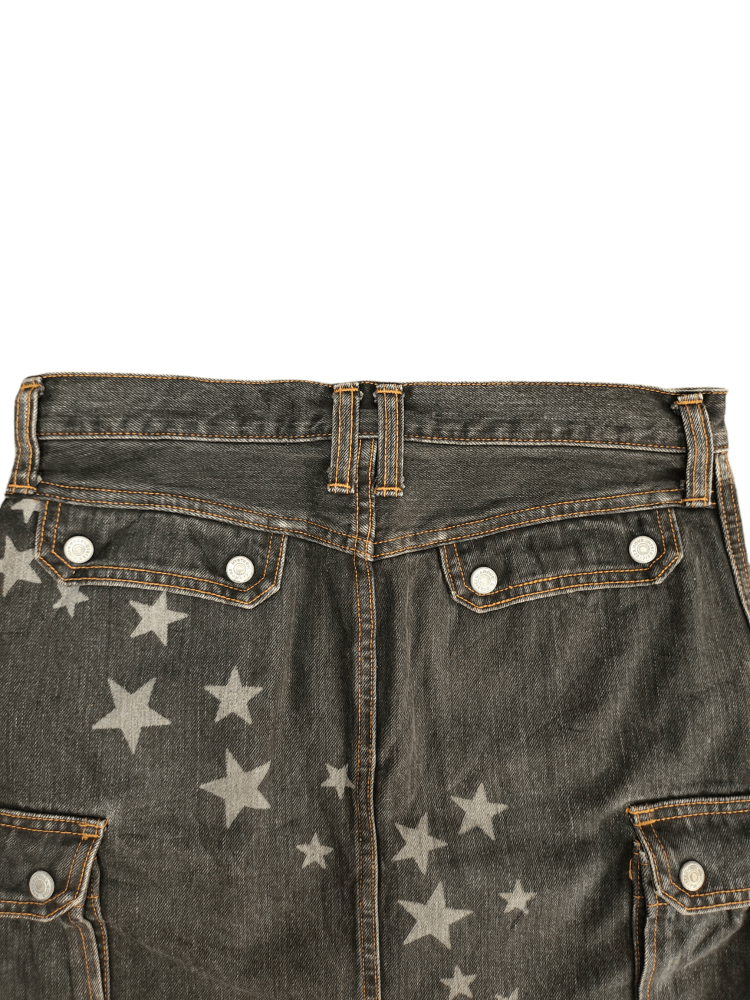 Hysteric Glamour Vintage 90s Hysteric Glamour Stars Cargo Denim Skirt Size 31" - 8 Thumbnail