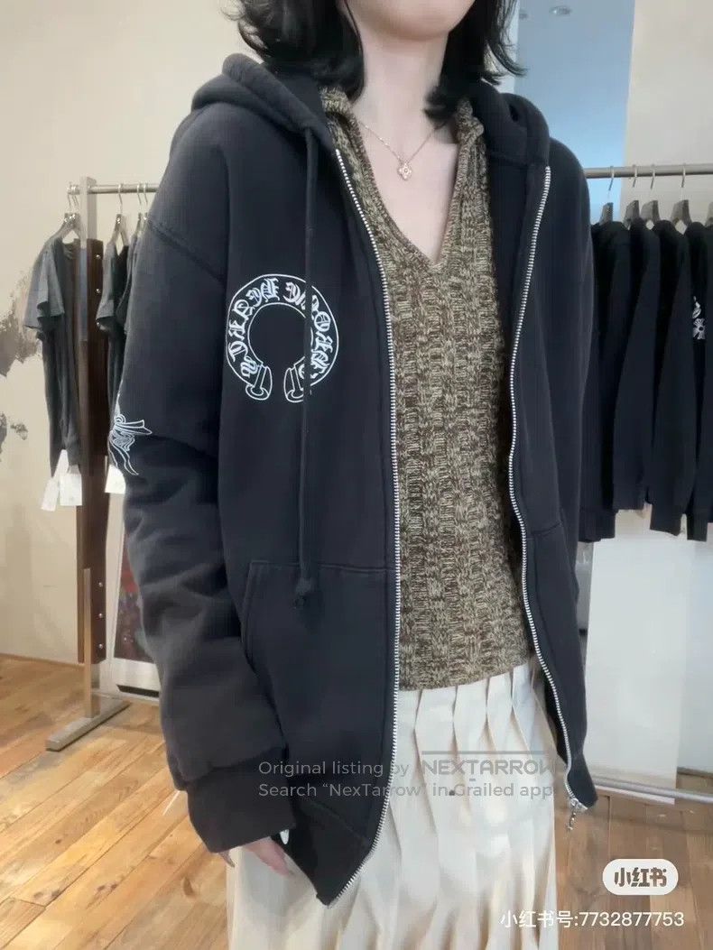 Chrome Hearts CHROME HEARTS Size S Black horseshoe three-element Sanskrit Size US S / EU 44-46 / 1 - 7 Thumbnail