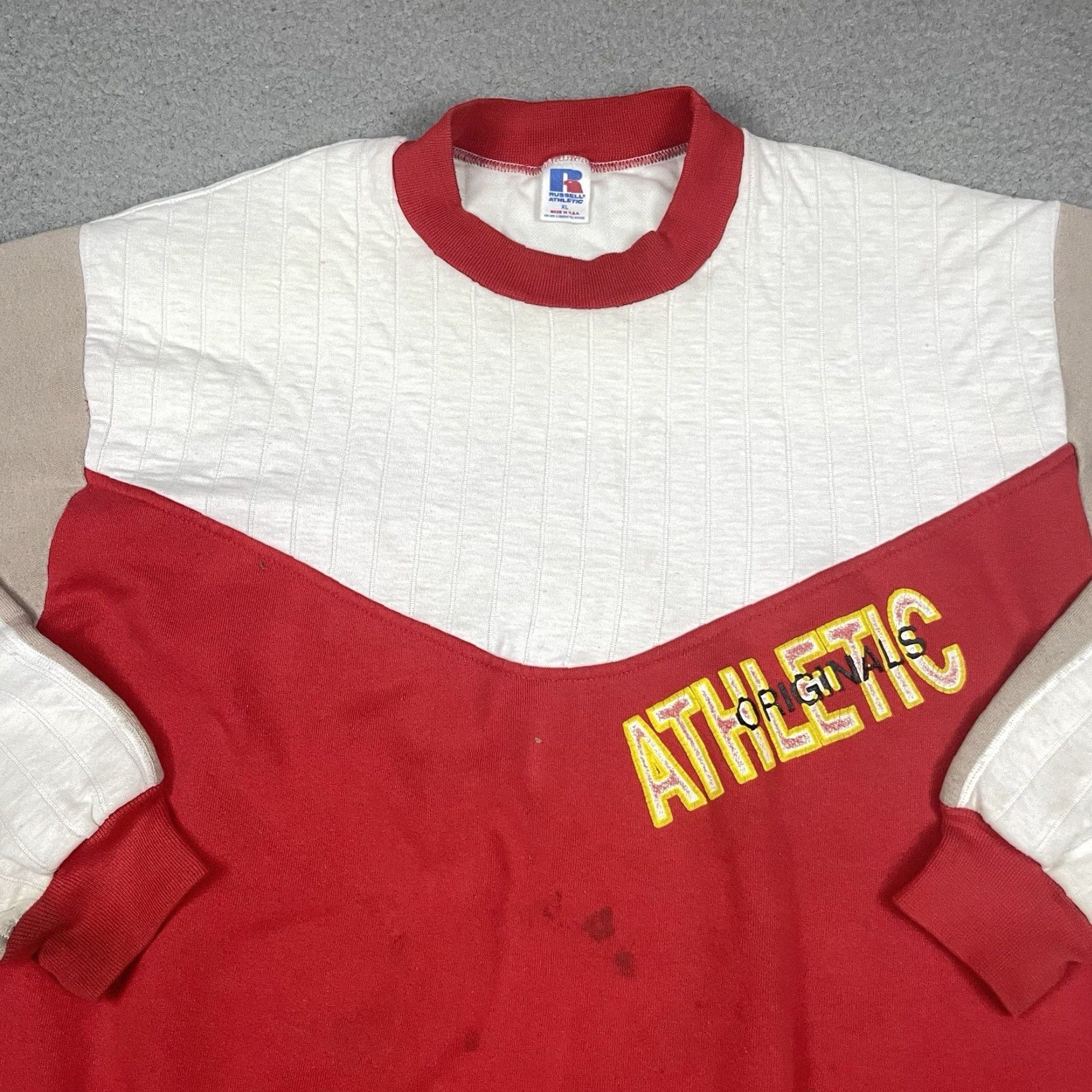 Russell Athletic VINTAGE Russell Athletic Sweatshirt Adult XL Red Classic Crewneck 80s USA Rare Size US XL / EU 56 / 4 - 2 Thumbnail