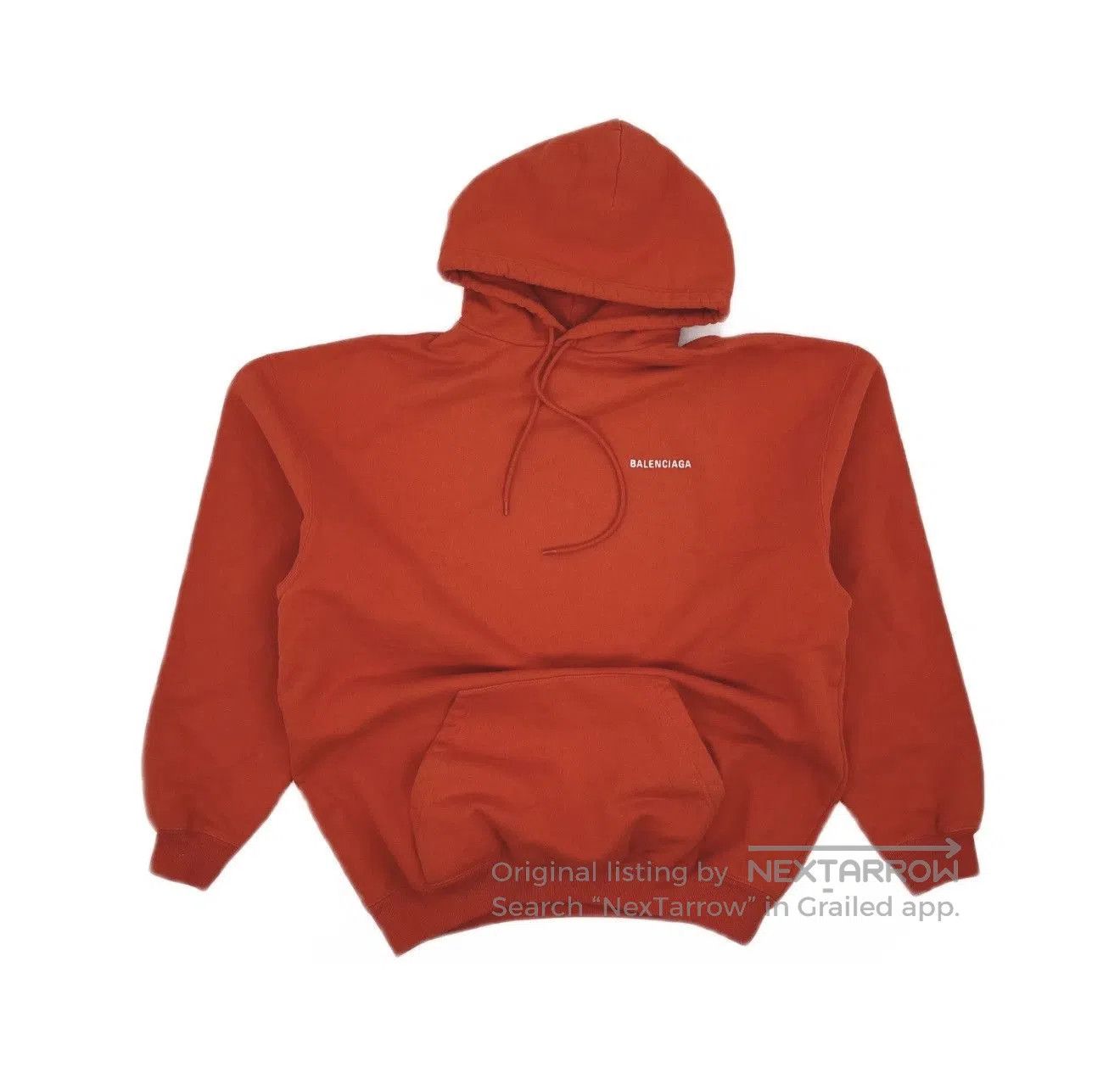 Balenciaga balenciaga red hoodie . Size L / US 10 / IT 46 - 1 Thumbnail