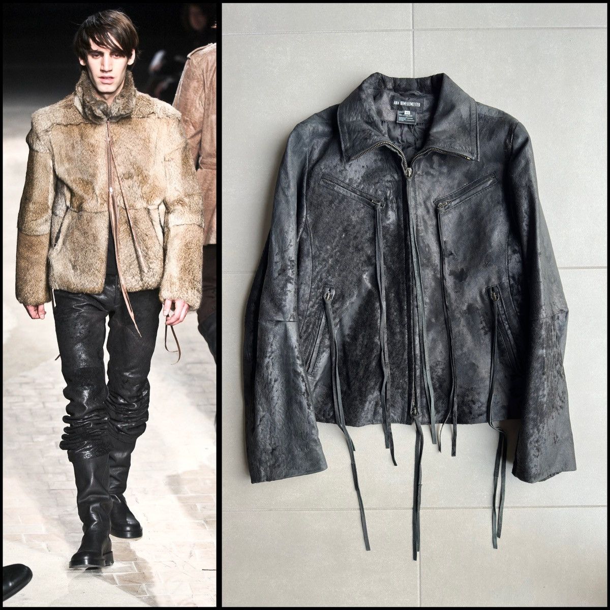 Men's Ann Demeulemeester Leather Jackets | Grailed