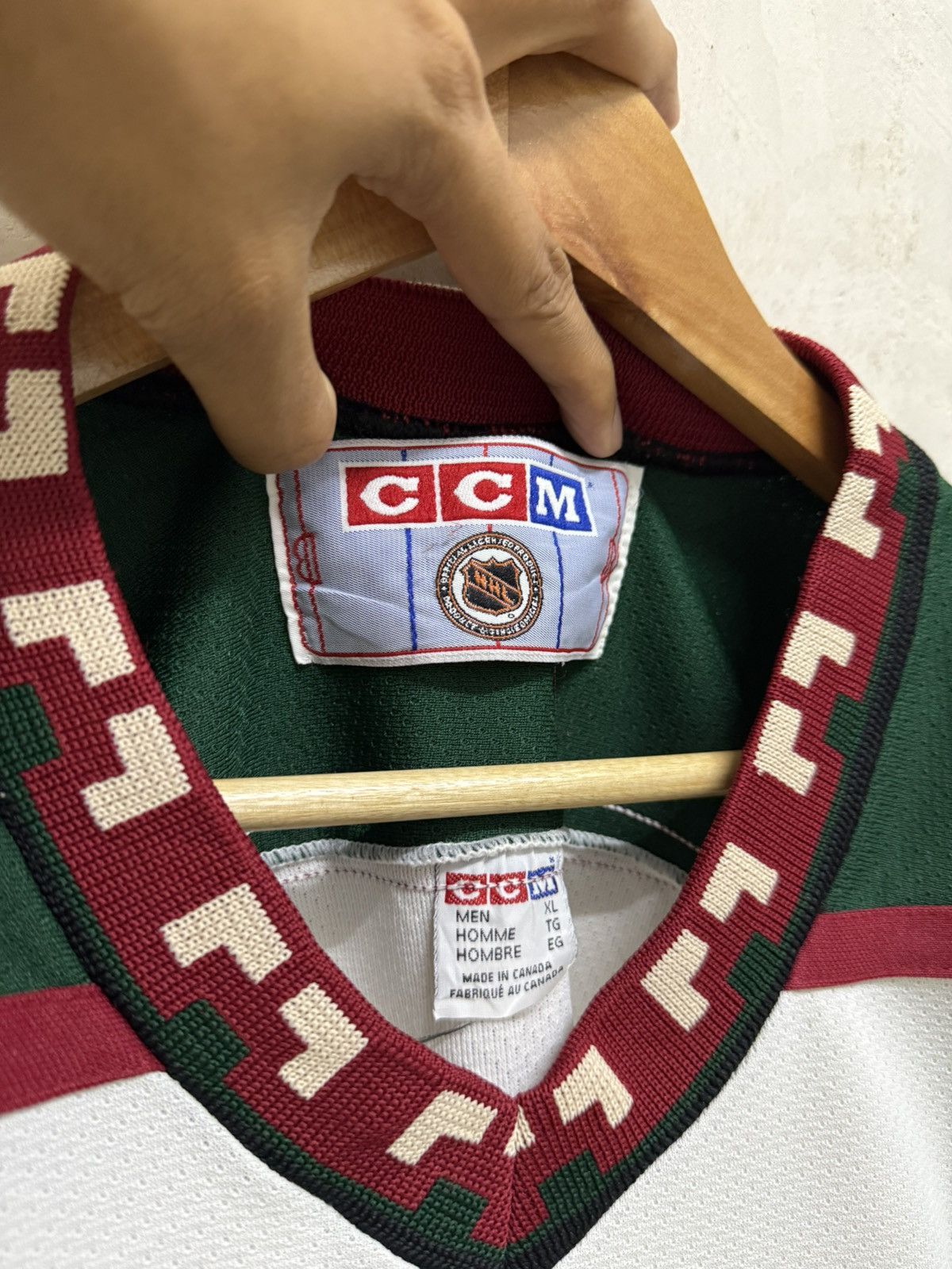 Ccm Vintage 90s Phoenix Coyotes Home Jersey Arizona NHL Size US XXL / EU 58 / 5 - 8 Thumbnail
