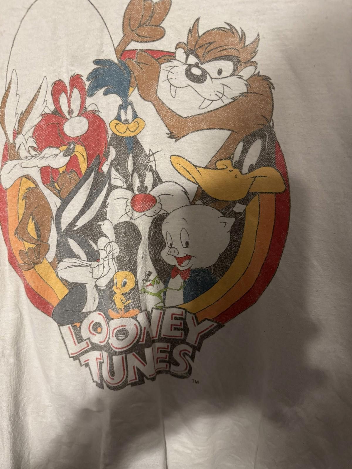 Other Looney Toones Logo T Shirt Men's Size XXL White Size US XXL / EU 58 / 5 - 4 Thumbnail