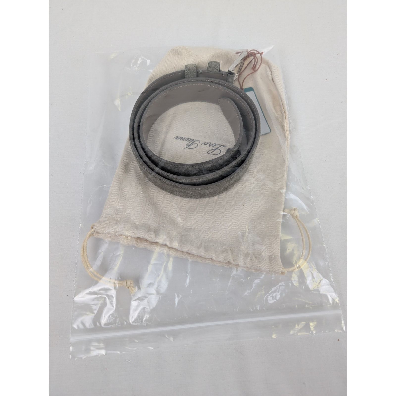 Loro Piana o1rshd1 Size:105/100% Dyed Calf Leather Cintura Alsaval Belt Size 42 - 19 Thumbnail