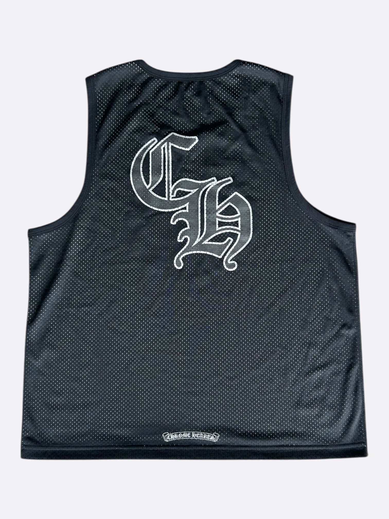 Chrome Hearts Chrome Hearts Black & White Logo Reversible Mesh Jersey Size US M / EU 48-50 / 2 - 3 Thumbnail