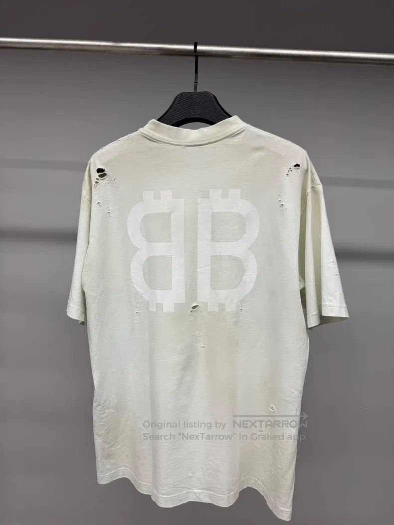 Balenciaga Balenciaga Bitcoin vintage distressed short-sleeve T-shirt Size US M / EU 48-50 / 2 - 2 Thumbnail