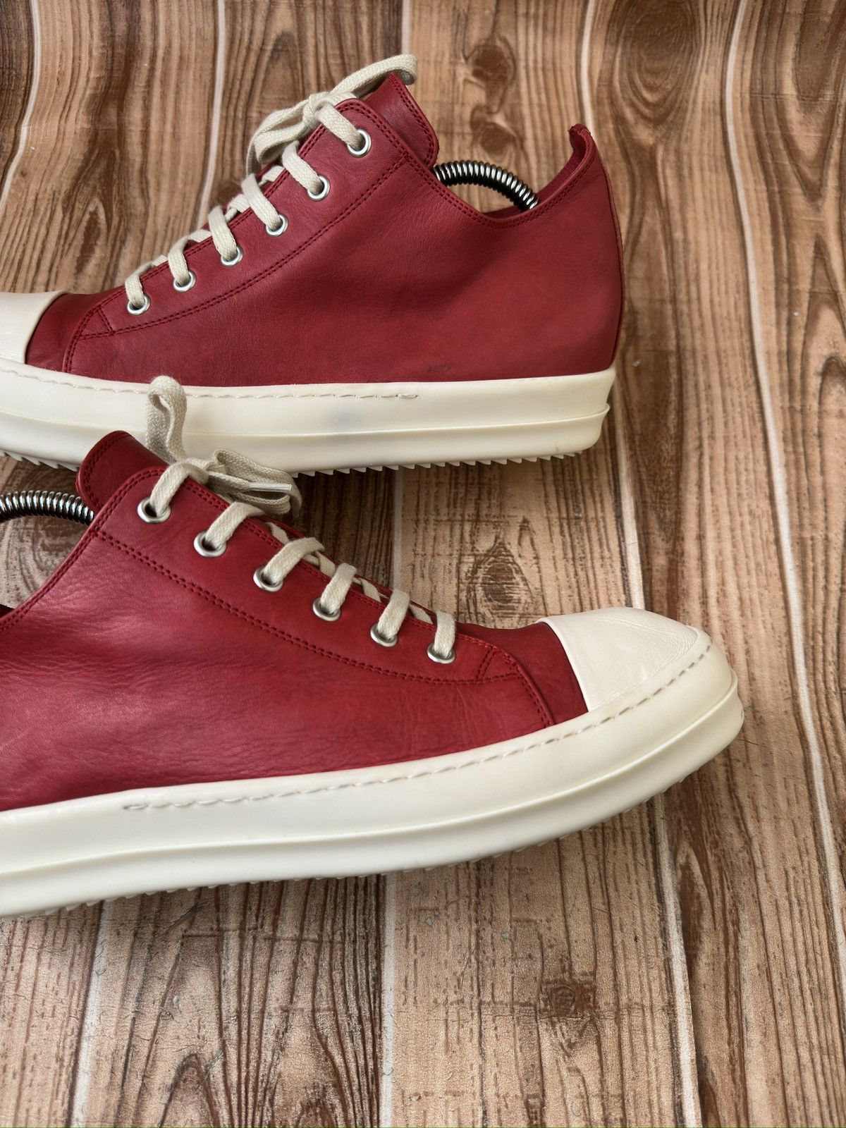 Rick Owens Rick Owens Ramone Low Cardinal Red. Size US 9 / EU 42 - 11 Thumbnail