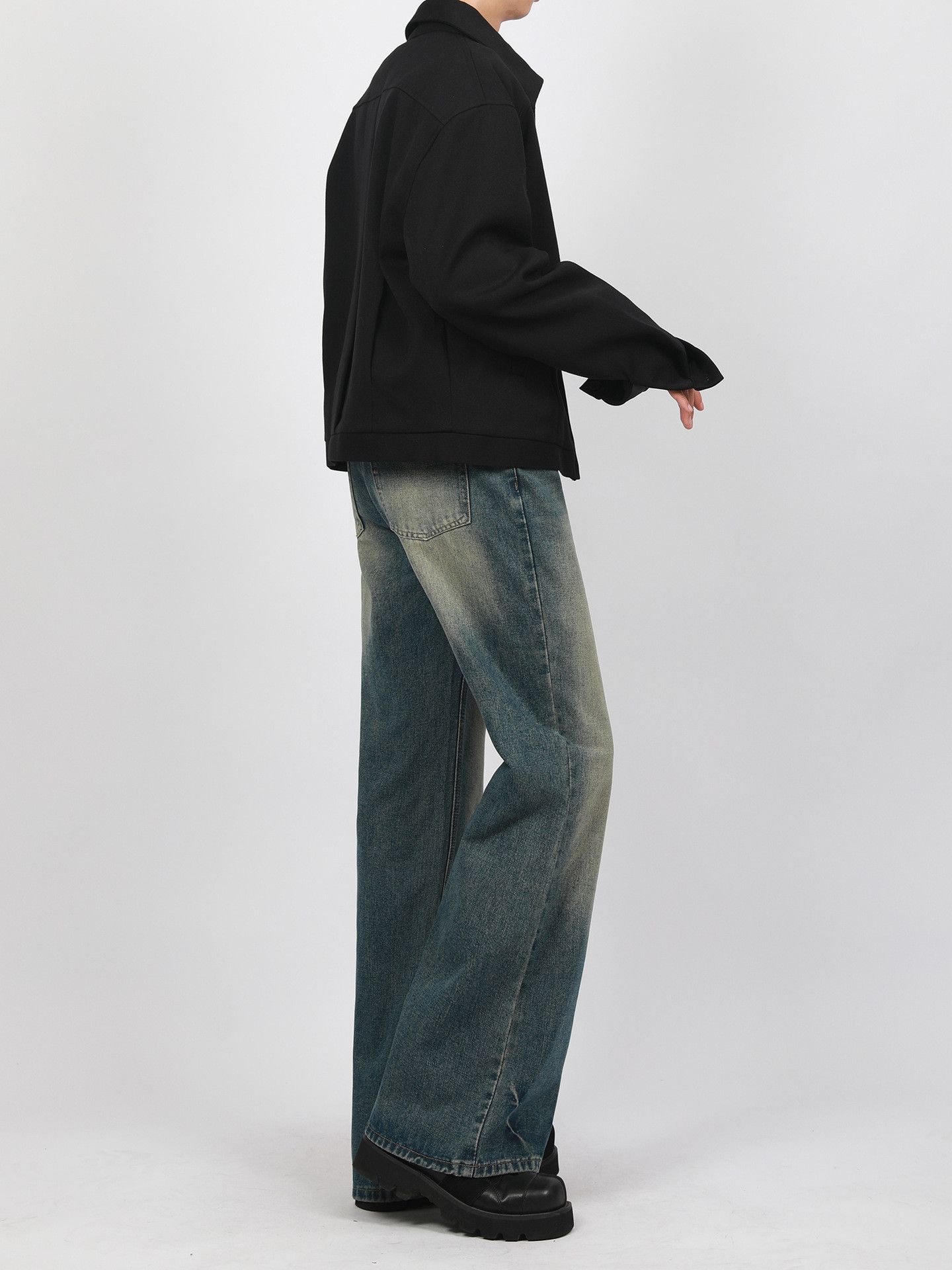 Japanese Brand × Jean American cleanfit vintage distressed flared jeans Size US 32 / EU 48 - 4 Thumbnail