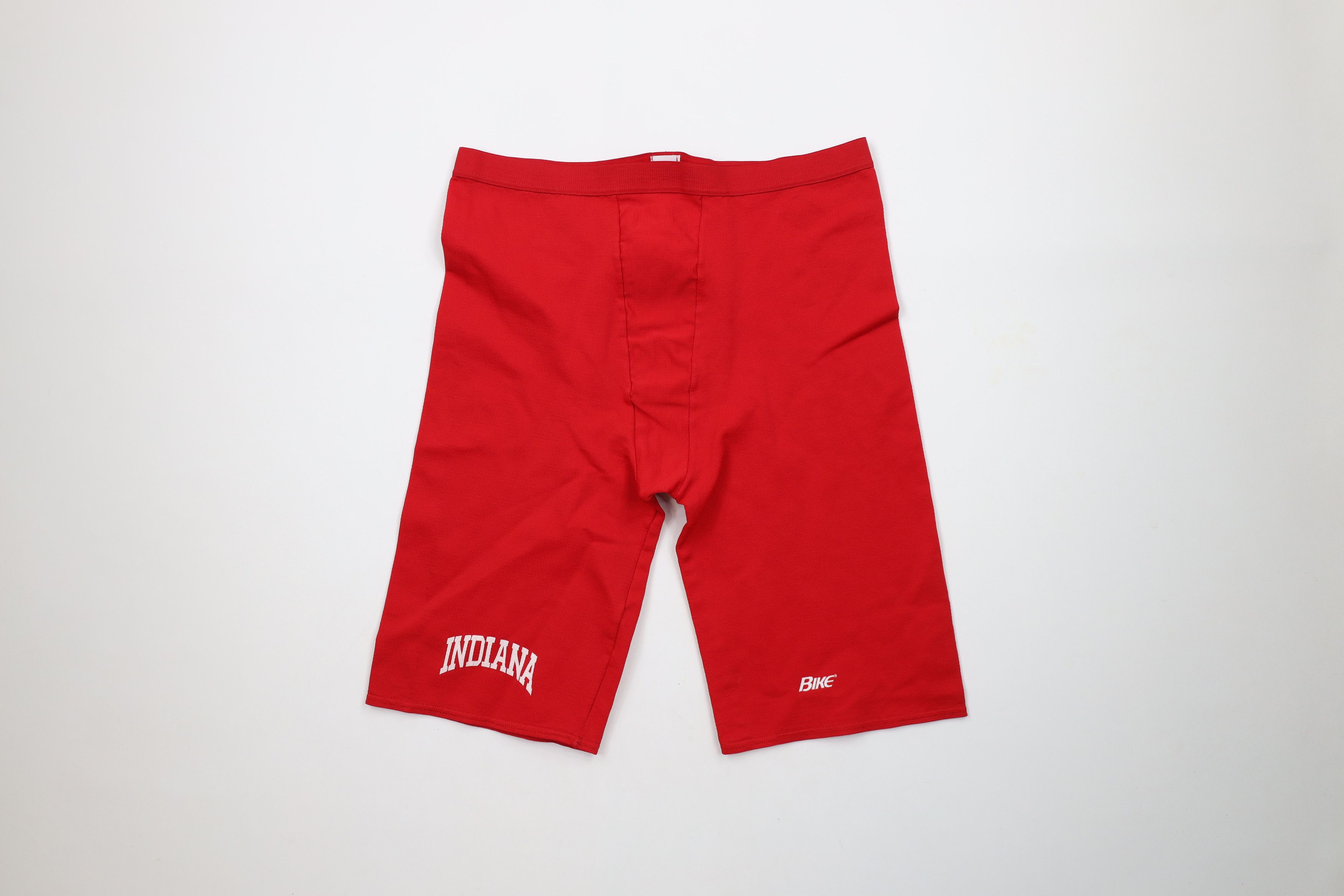 Vintage Vintage 80s 90s University of Indiana Cycling Tights Shorts Size US 36 / EU 52 - 1 Thumbnail