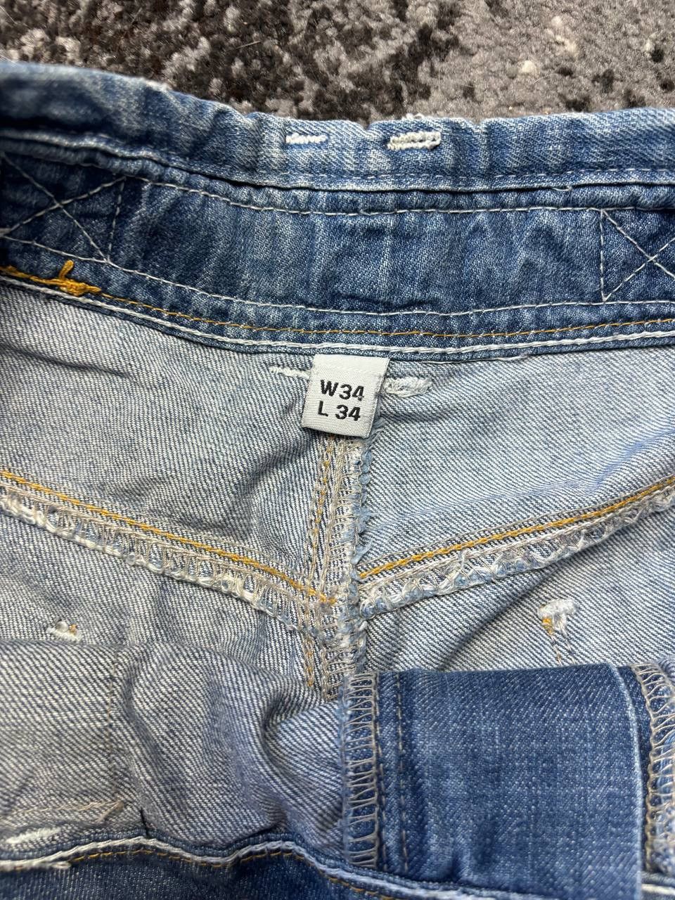 Bench × Japanese Brand × Vintage Vintage Y2K Japanese Bench Logo Denim Pants Size US 34 / EU 50 - 8 Thumbnail