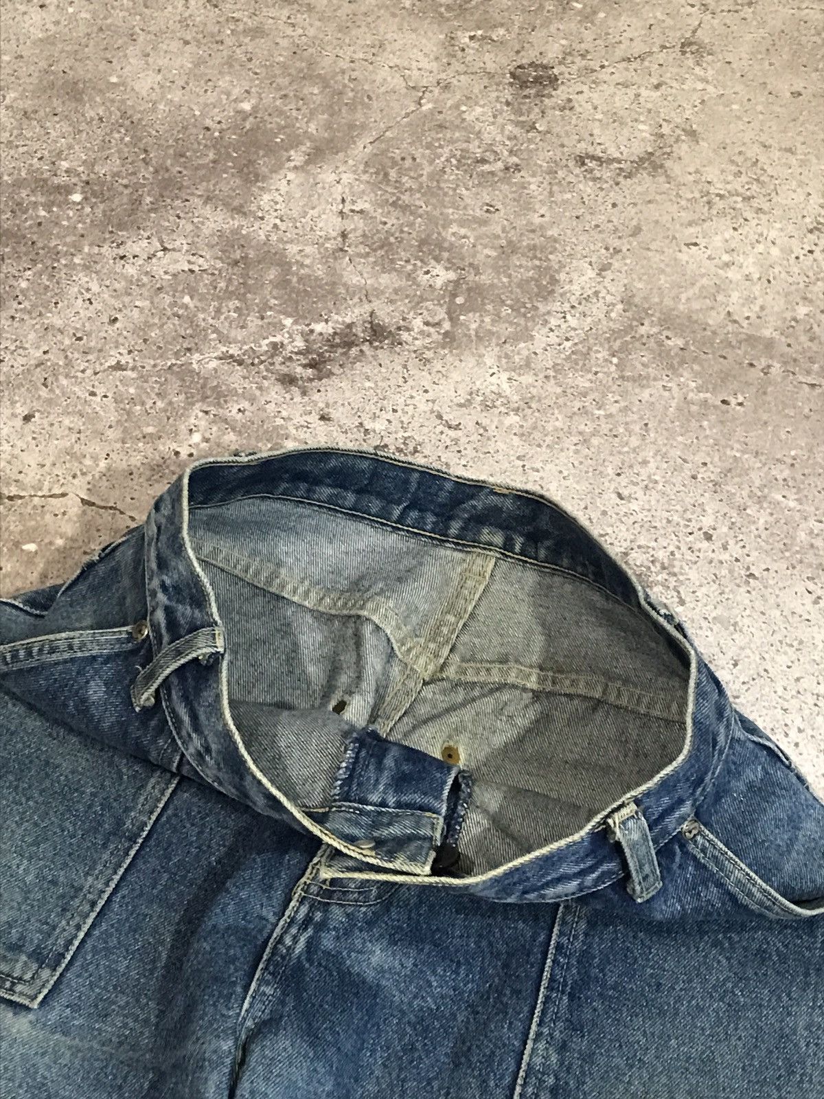 Vintage Vintage 90s Carpenter Jeans Embroiled Logo Faded Blue Size US 30 / EU 46 - 6 Thumbnail
