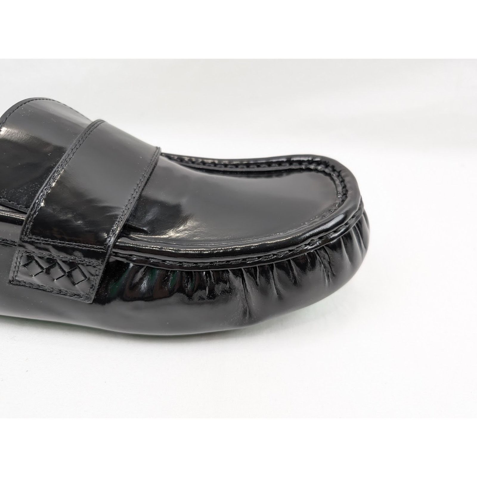 Bottega Veneta o1rshd1 Latex Lux Ride Loafers in Black-Parakeet Size US 11 / EU 44 - 3 Thumbnail