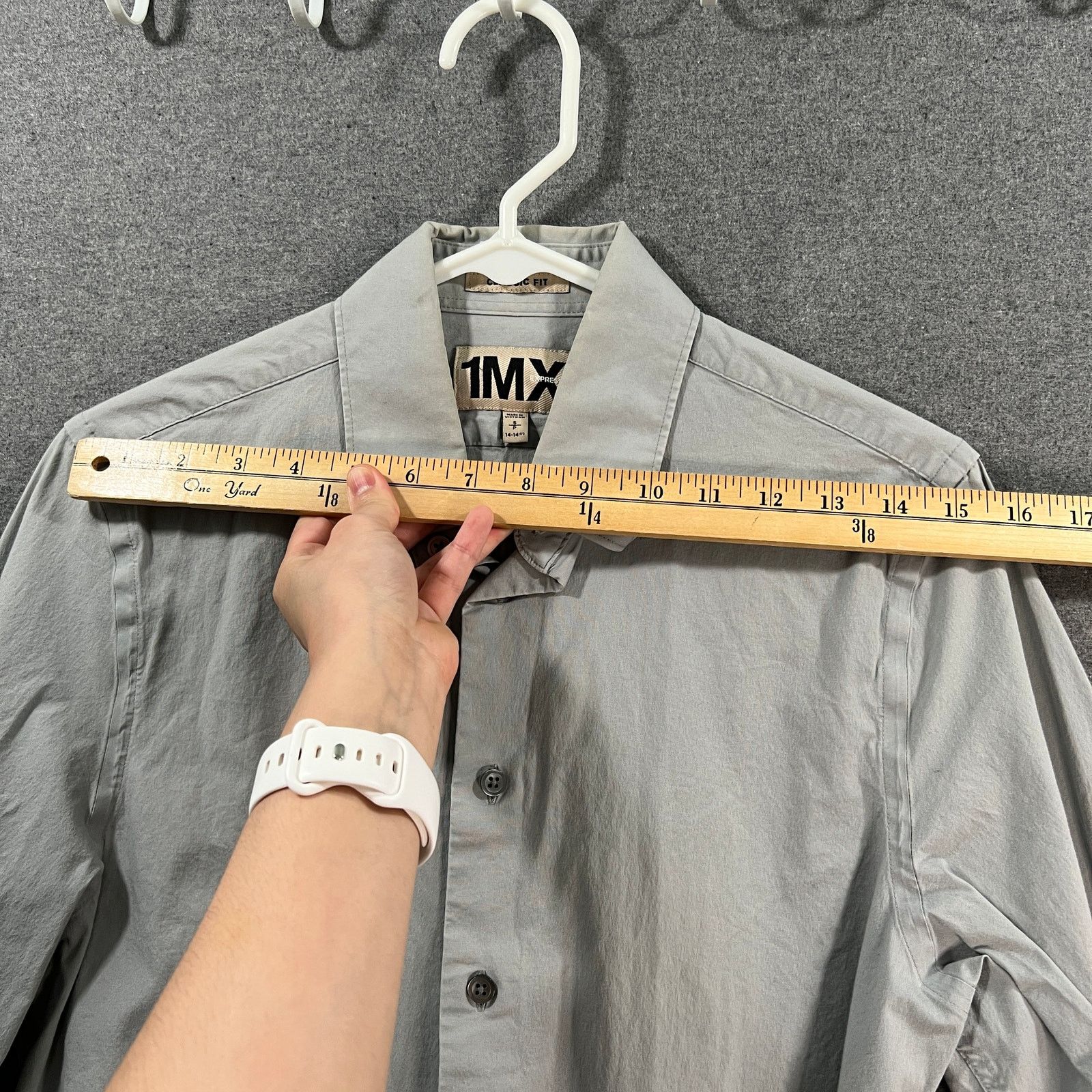 Other 1MX Men's Long-sleeve Button-up Shirt Gray Size Small Size US S / EU 44-46 / 1 - 6 Thumbnail