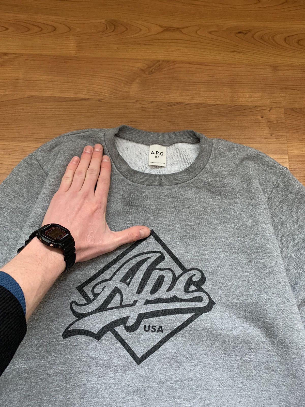 A.P.C. A.P.C. U.S. Sweatshirt Streetwear Hype Rare Vintage Size US L / EU 52-54 / 3 - 8 Thumbnail