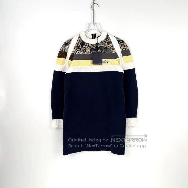 Louis Vuitton Louis Vuitton Blue and yellow floral badge logo hoodie dre Size S / US 4 / IT 40 - 3 Thumbnail