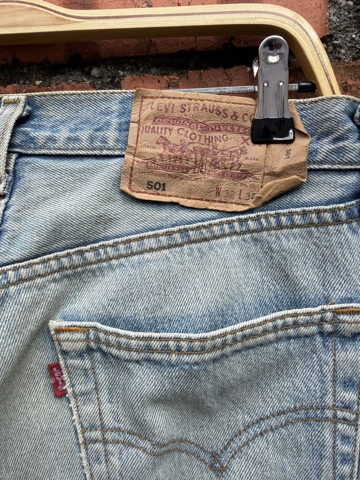 Levi's Vintage Clothing W32x33.5 vintage levi’s 501 made in Poland 90s Size US 32 / EU 48 - 7 Thumbnail