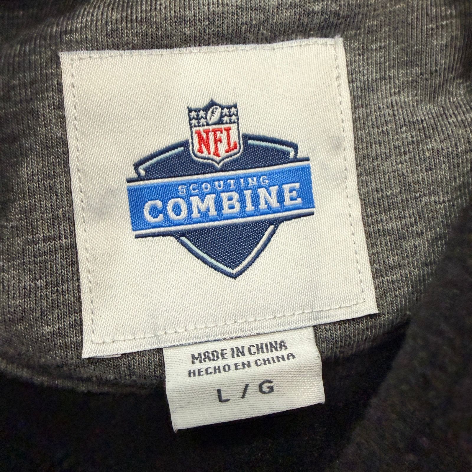 NFL Detroit Lions Scouting Combine Hoodie Large Gray Blue NEW Size US L / EU 52-54 / 3 - 5 Thumbnail