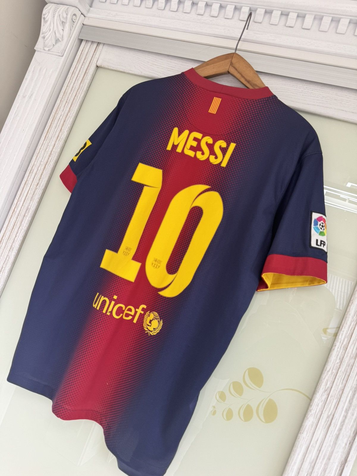 Nike Messi #10 Barcelona 2012-2013 Home Soccer Jersey Vintage Kit Size US L / EU 52-54 / 3 - 3 Thumbnail