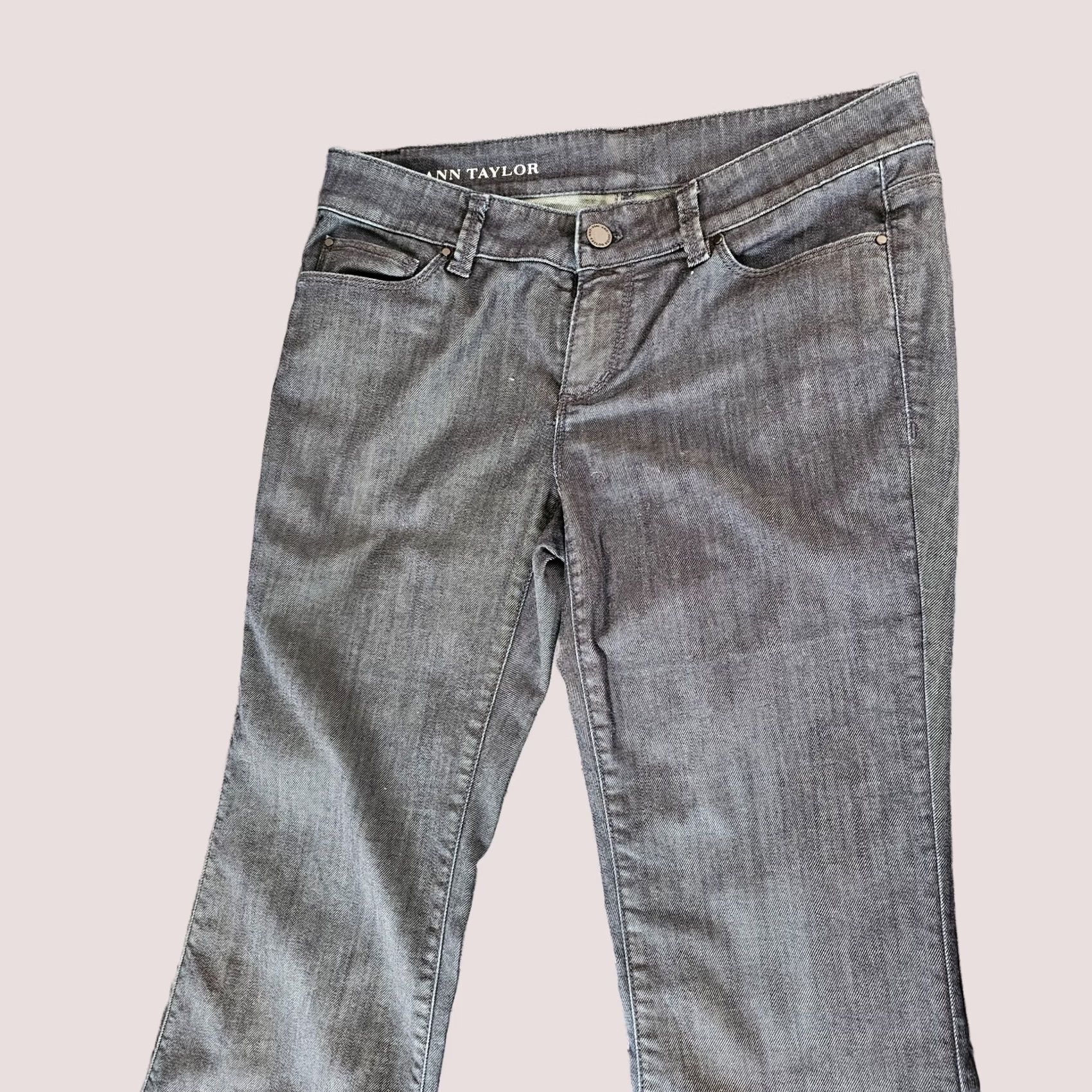 Ann Taylor ANN TAYLOR LOFT Jeans Dark Wash Wide-Leg 4 Women, INSEAM 32, MID Rise, Cotton Polyester Spandex, Denim, 30W Regular Length Size 27" / US 4 / IT 40 - 1 Thumbnail