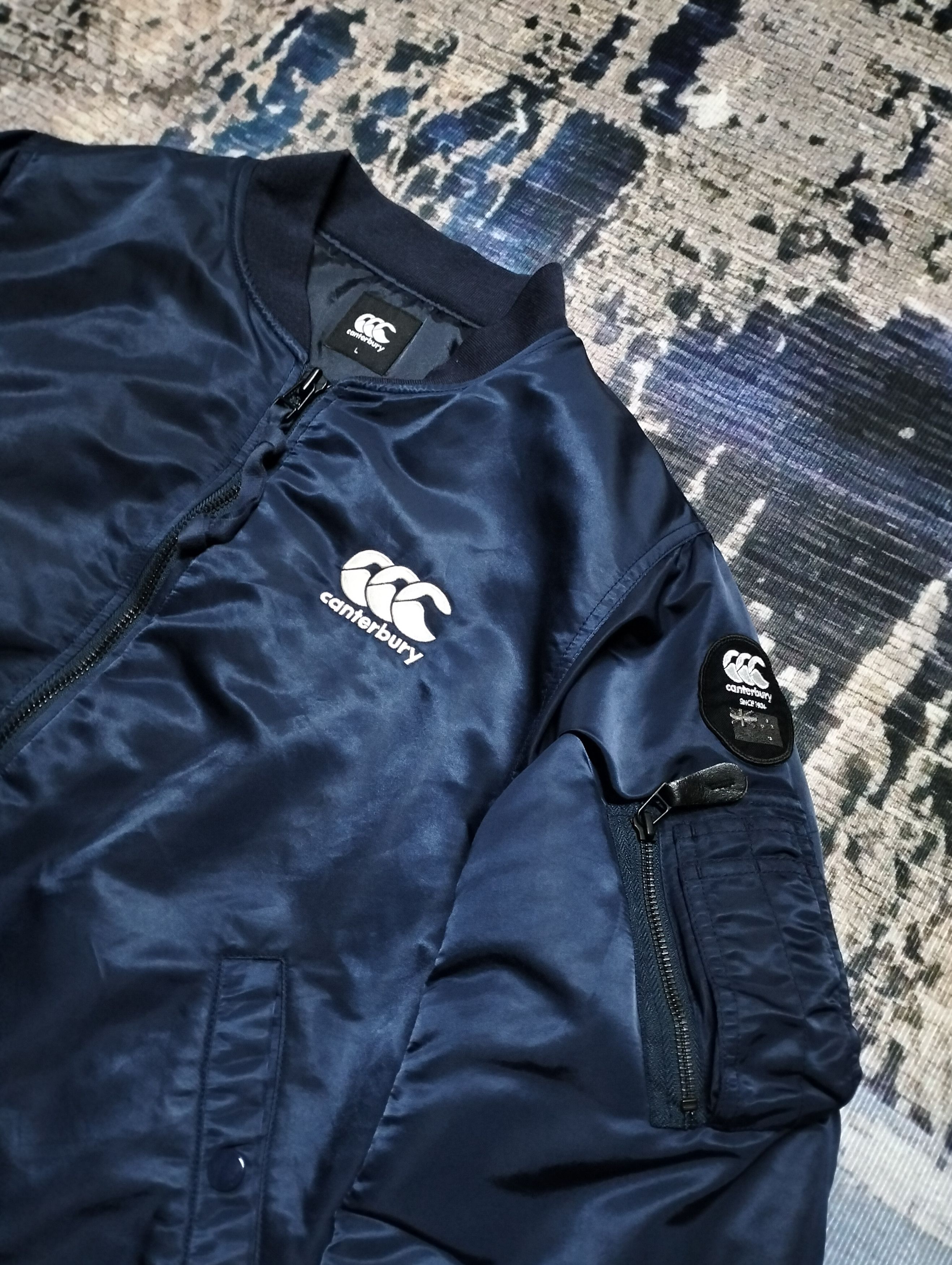 Canterbury of New Zealand Canterbury Ma-1 Bomber Jacket Embroidered Logo Size US L / EU 52-54 / 3 - 9 Thumbnail