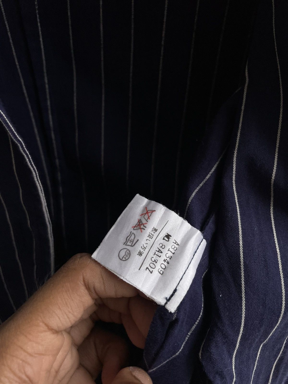 Helmut Lang Vintage 90's Helmut Lang Pinstripe Blazzer Size M / US 6-8 / IT 42-44 - 10 Thumbnail