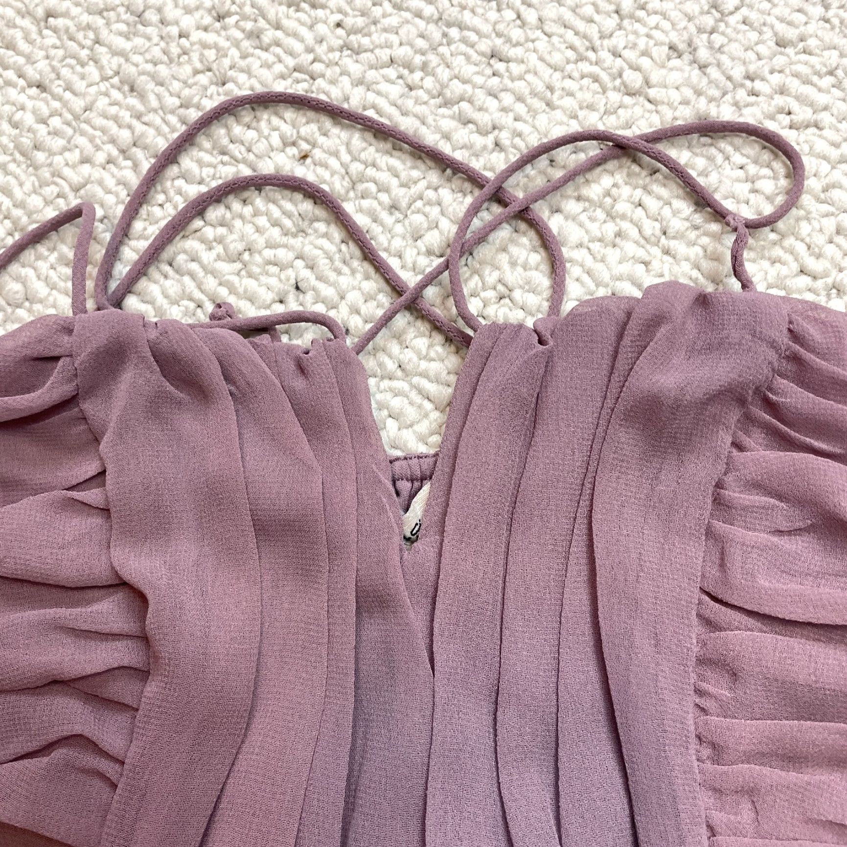 Vintage American Rag Cie Dress Womens Small Light Purple Sleeveless Gown Shift Stretch Midi Casual Party/Cocktail Size S / US 4 / IT 40 - 6 Thumbnail