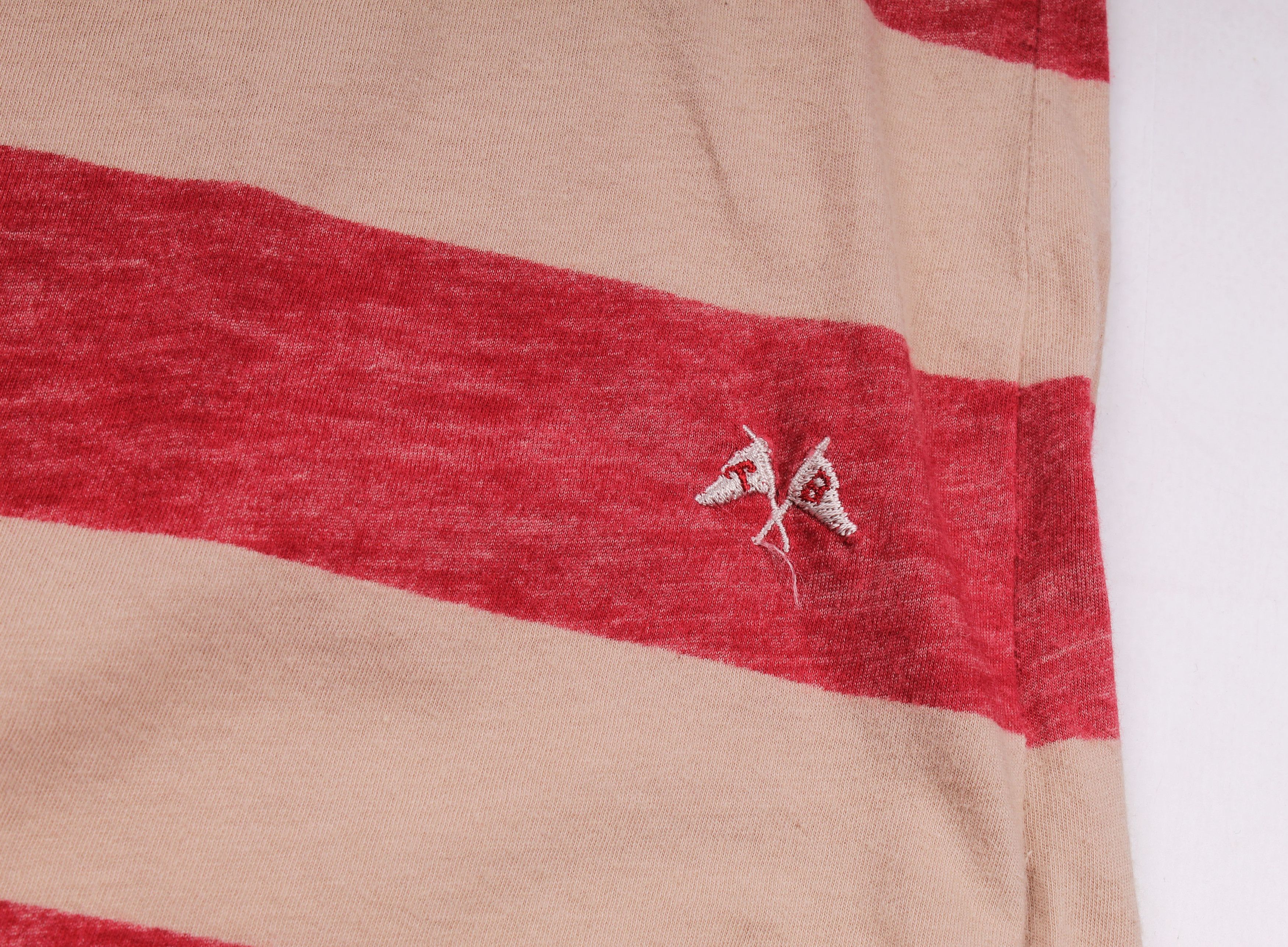 Burberry × Vintage Vintage Thomas Burberry Striped Short Sleeve Top Size L / US 10 / IT 46 - 7 Thumbnail