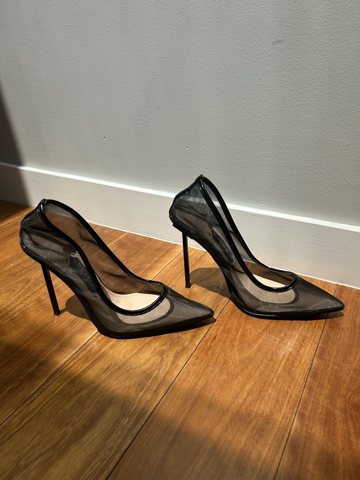 Other Black mesh Stiletto Noir by Jessica Rich Size US 11 / IT 41 - 6 Thumbnail