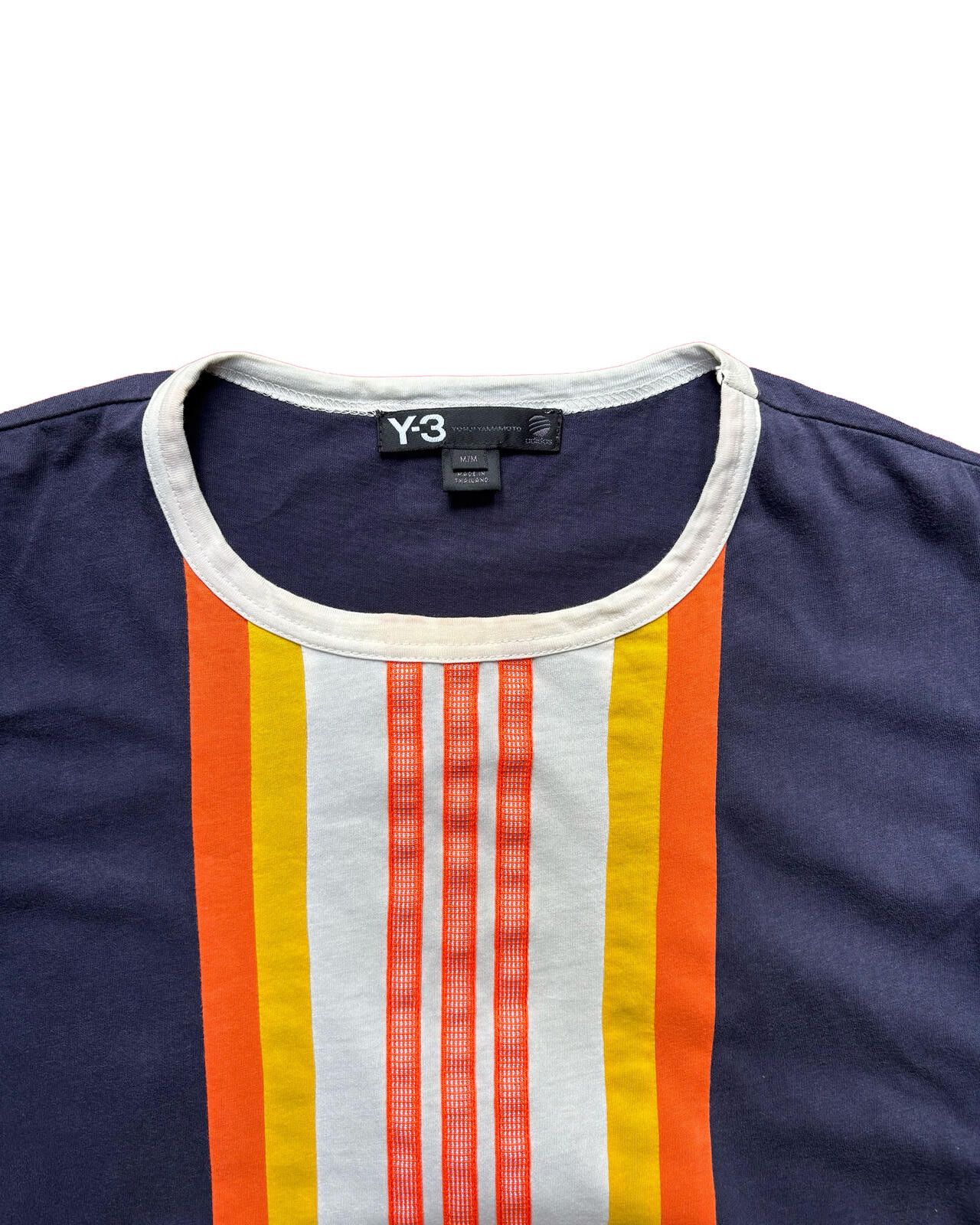 Yohji Yamamoto Y-3 Yohji Yamamoto Stripe T Shirt Navy Medium Size US M / EU 48-50 / 2 - 2 Thumbnail