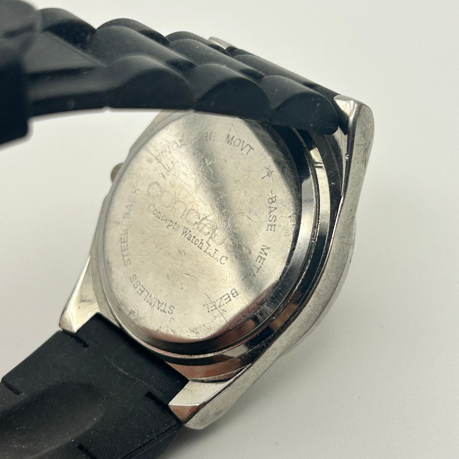 Other Concepts Breast Cancer Awareness Ribbon Watch Black Band Size ONE SIZE - 6 Thumbnail