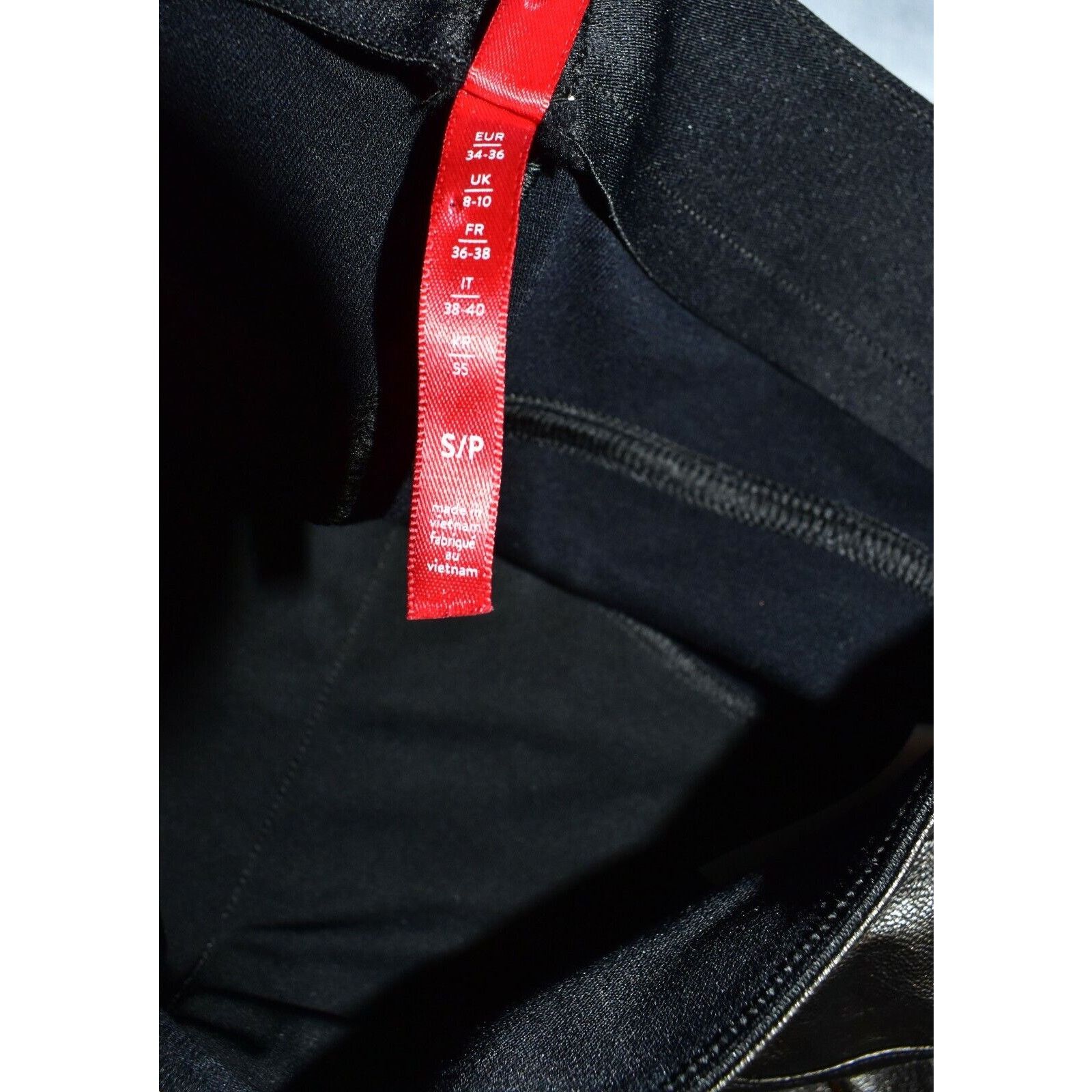 Spanx NEW SPANX Black Faux Leather Ankle Skinny Pants Size S $148 Size 28" / US 6 / IT 42 - 6 Thumbnail