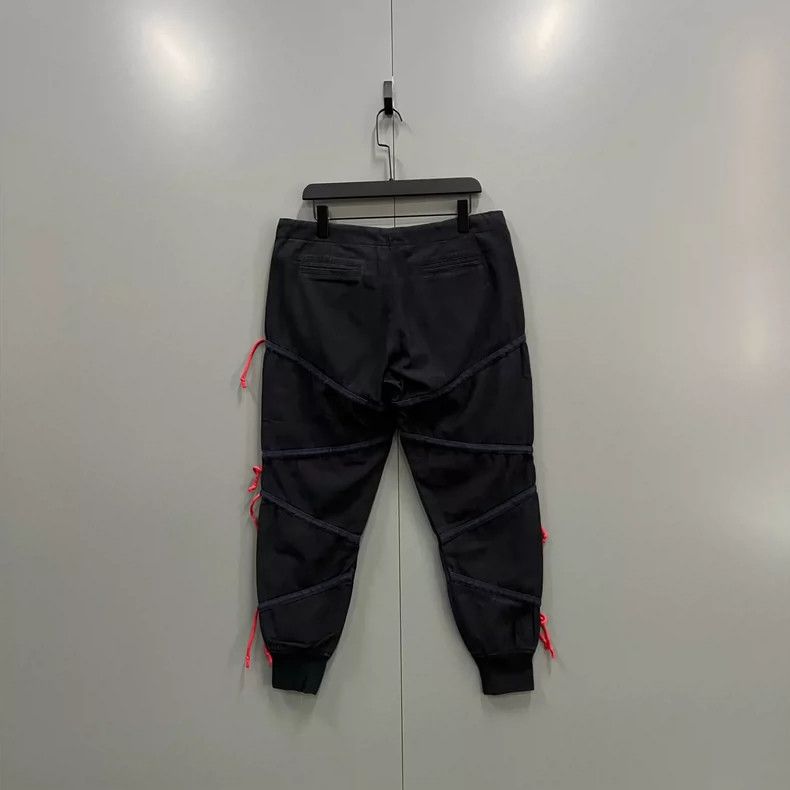 Greg Lauren greg laurenBlack Z-shaped pattern sports pants 2506-Nextarr Size US 36 / EU 52 - 2 Thumbnail