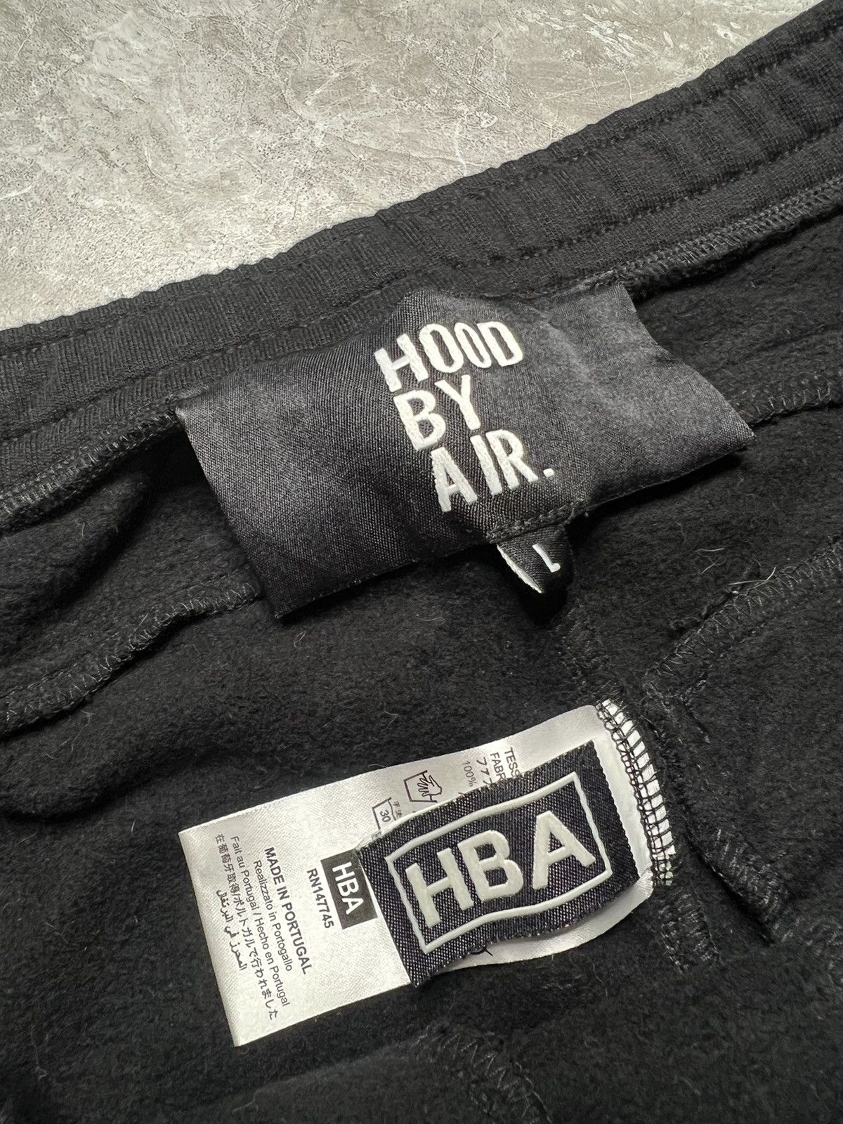 Hood By Air Double Sided Zip Logo Sweat Pants