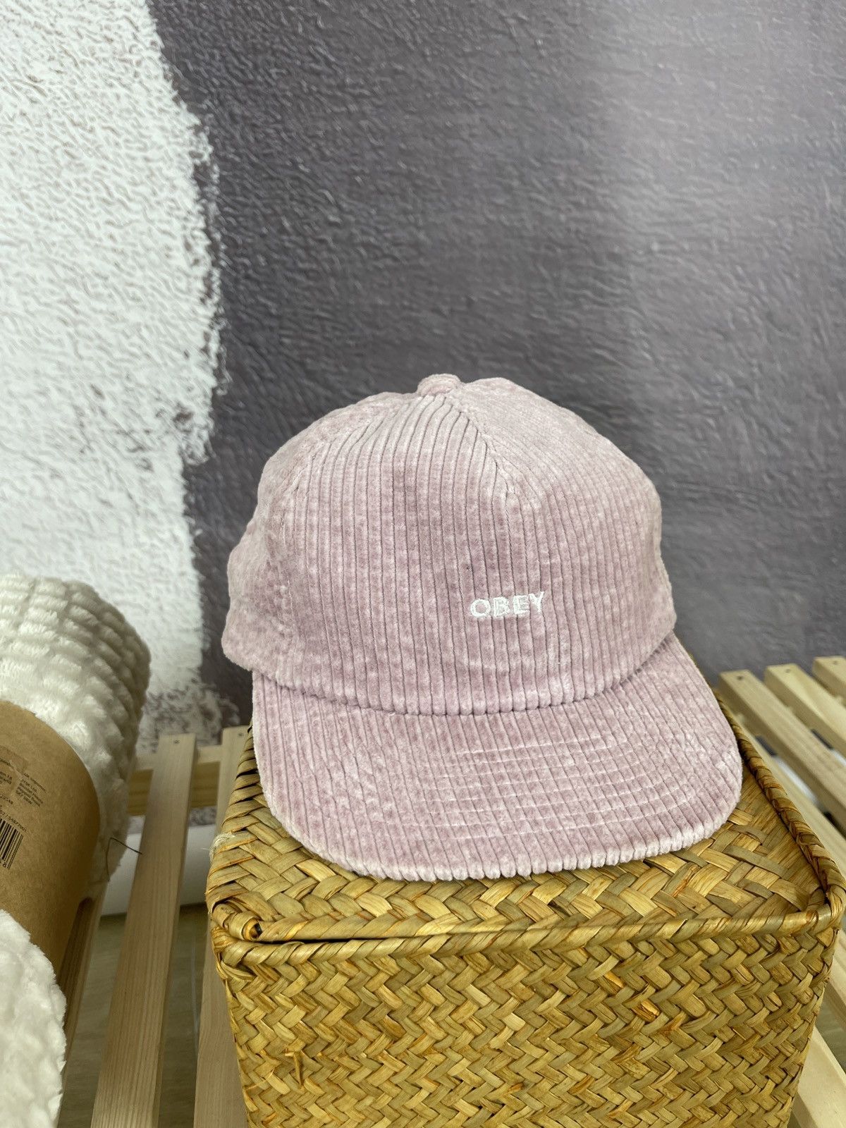 Obey Obey corduroy center logo cap 5 panel Size ONE SIZE - 2 Thumbnail