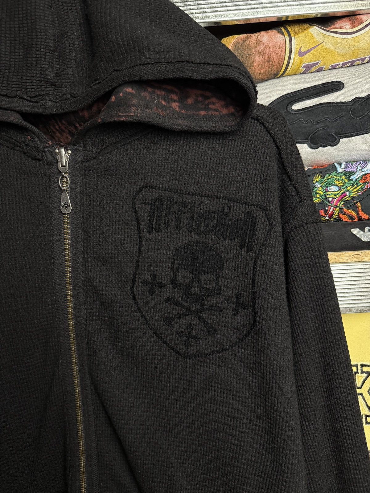 Affliction Y2K Affliction Reversible Hooded 00s Zip Jacket Grunge Opium Size US M / EU 48-50 / 2 - 6 Thumbnail