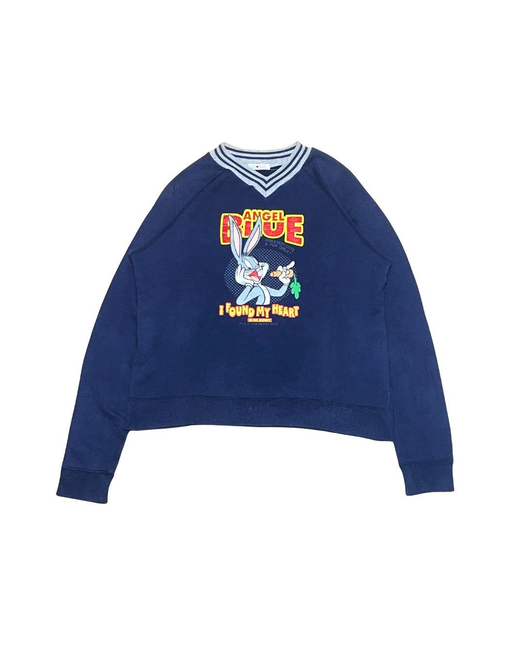 Angel Blue Angel Blue "I Found My Heart" Bugs Bunny Cropped Sweatshirt Size M / US 6-8 / IT 42-44 - 2 Thumbnail