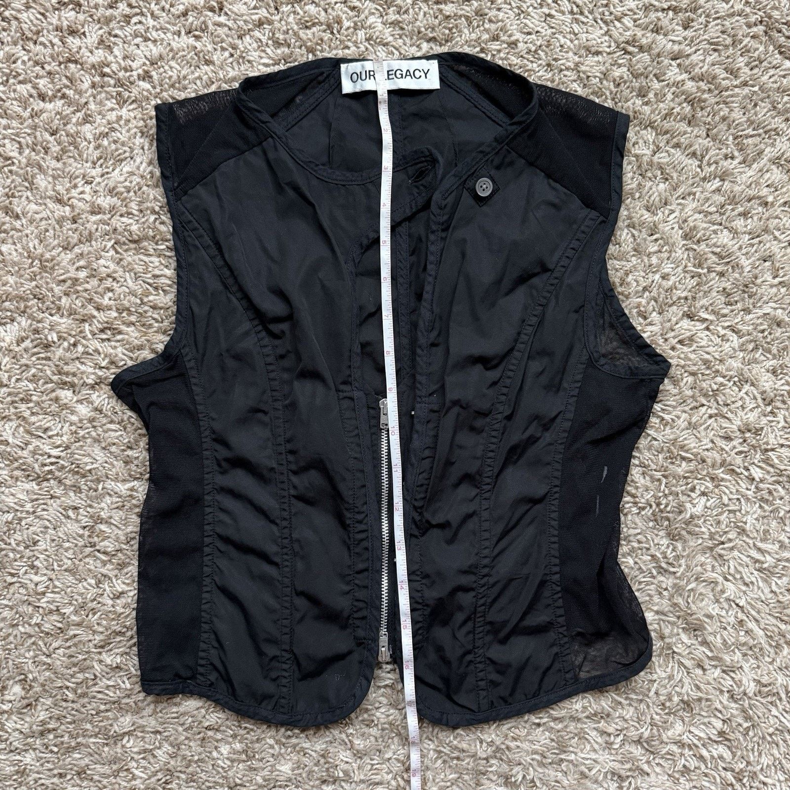 Our Legacy $420 Our Legacy Corset Vest Black All Day Poplin Size M Size M / US 6-8 / IT 42-44 - 11 Thumbnail