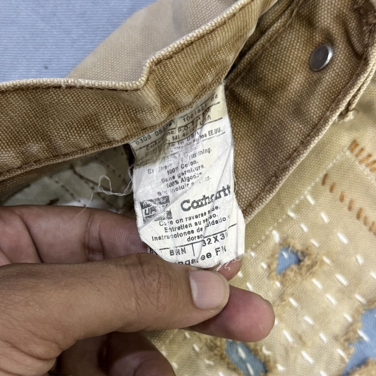 Carhartt Vintage Carhartt japanese Sashiko carpenter denim Size US 32 / EU 48 - 7 Thumbnail