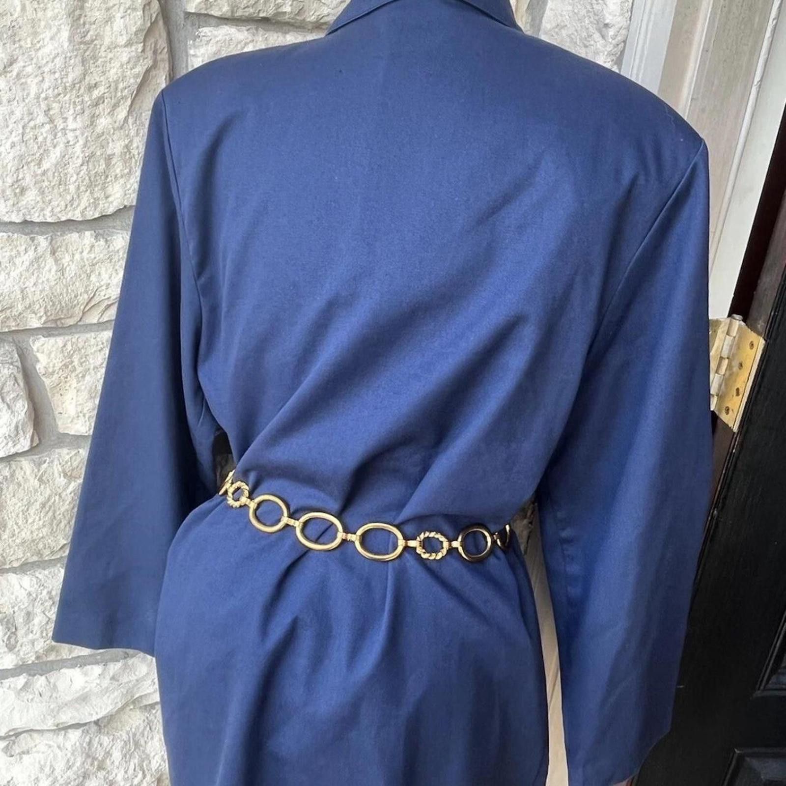 Other Navy blue vintage blazer glamour Size M / US 6-8 / IT 42-44 - 3 Thumbnail