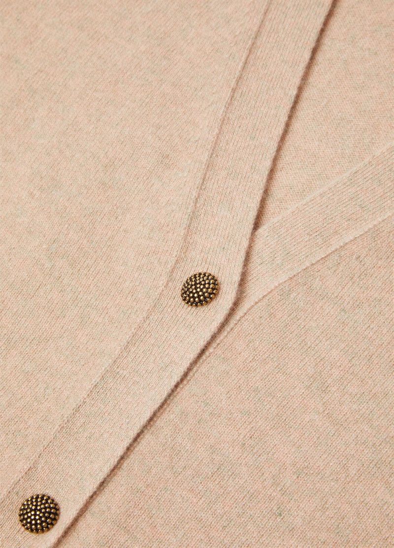 Loro Piana o1srvl11e0526 FAP2439 Classic Cardigan in Beige Size XS / US 0-2 / IT 36-38 - 7 Thumbnail