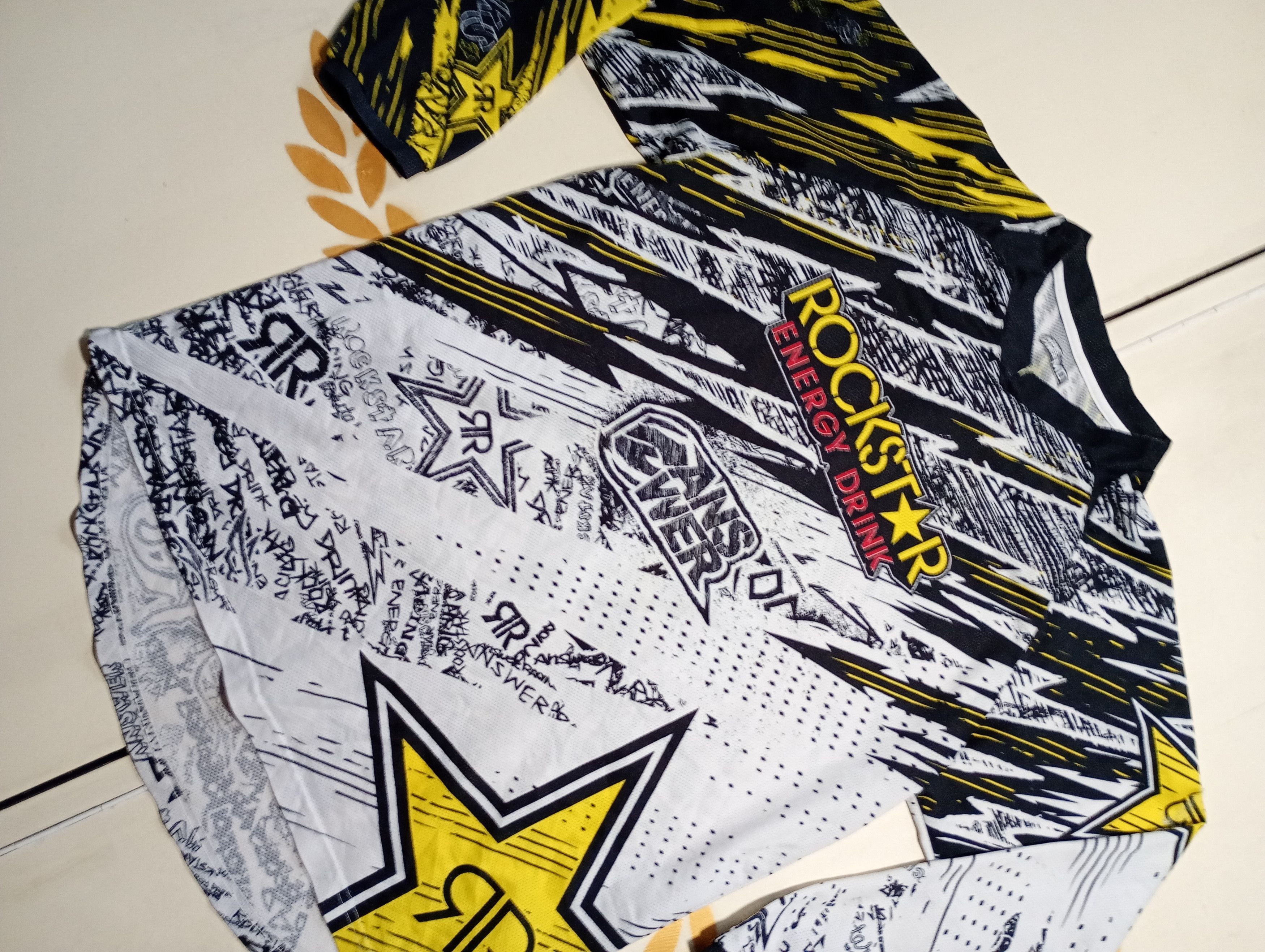Vintage Answer Racing x Rockstar Motocross Jersey Y2k Size US M / EU 48-50 / 2 - 4 Thumbnail