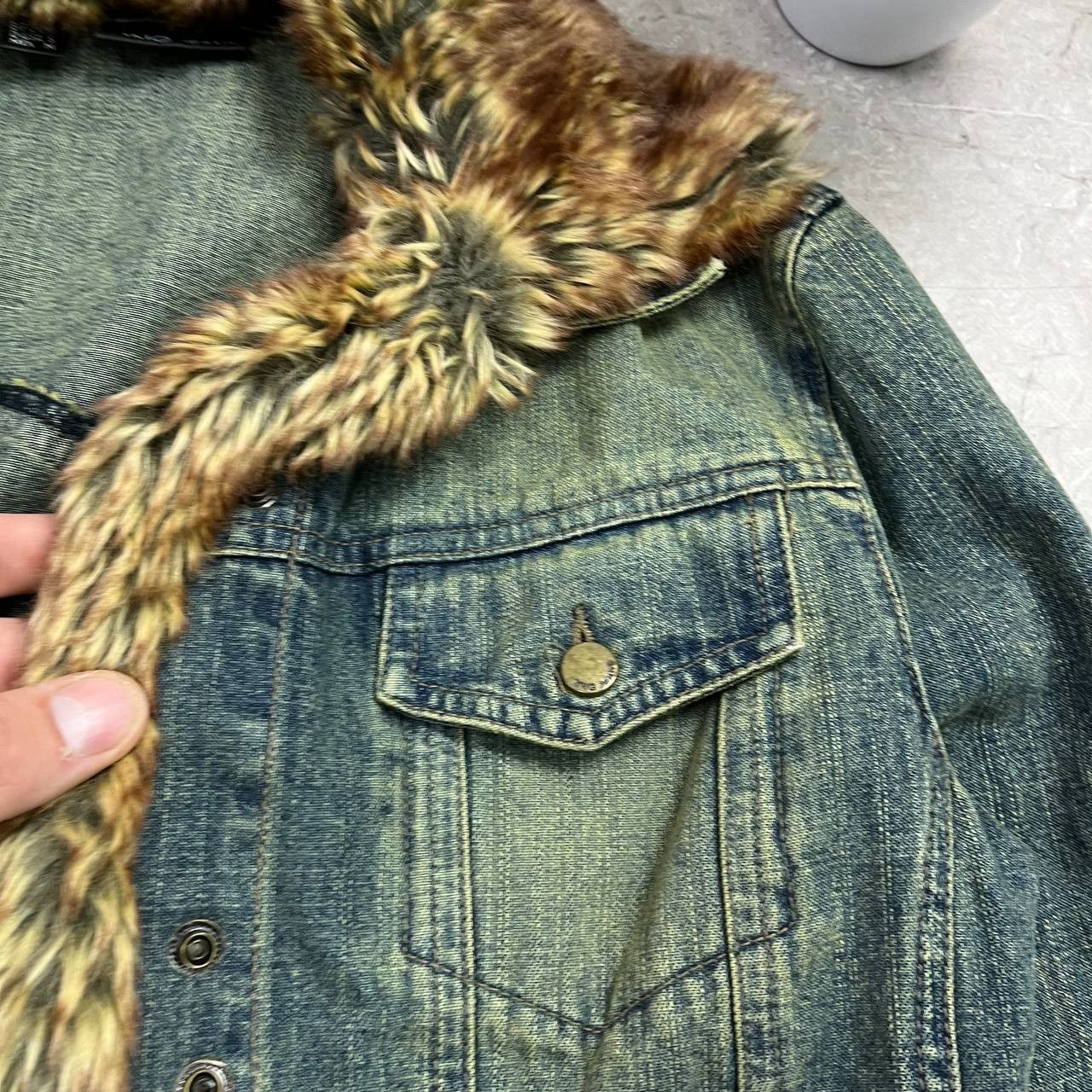 Japanese Brand Vintage Distressed If Six Was Nine Faix Fur Jacket Size S / US 4 / IT 40 - 6 Thumbnail